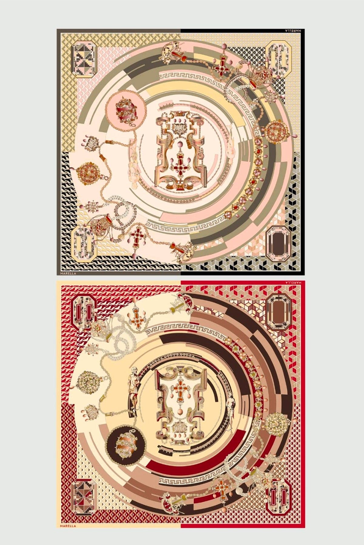 MARELLA FOULARD-SCIARPA-NASTRO  Foulard in seta stampata donna Marella Sveglia