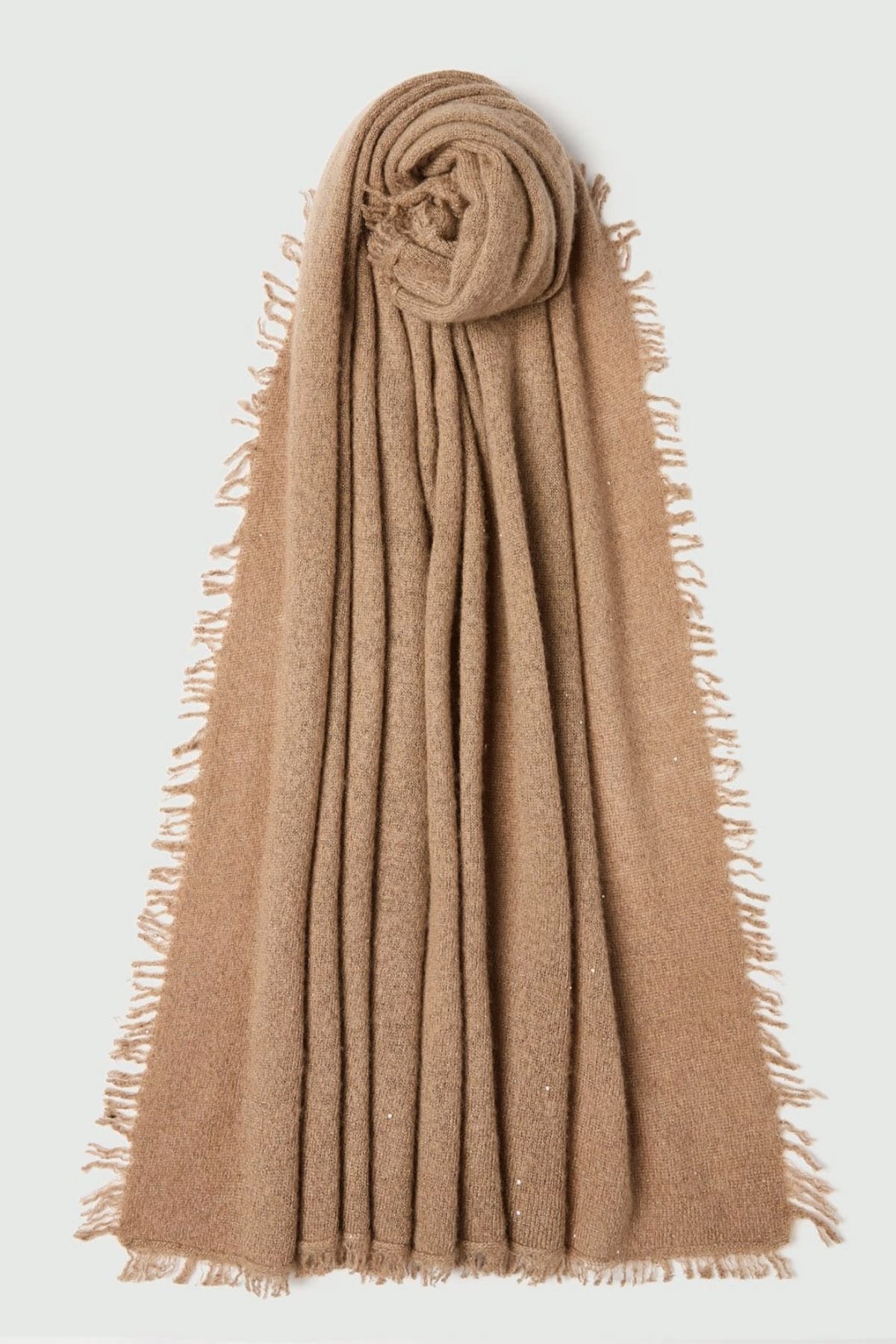 MARELLA FOULARD-SCIARPA-NASTRO  CAMMELLO / UNICA Foulard in lana con paillettes donna Marella Mlafatuo