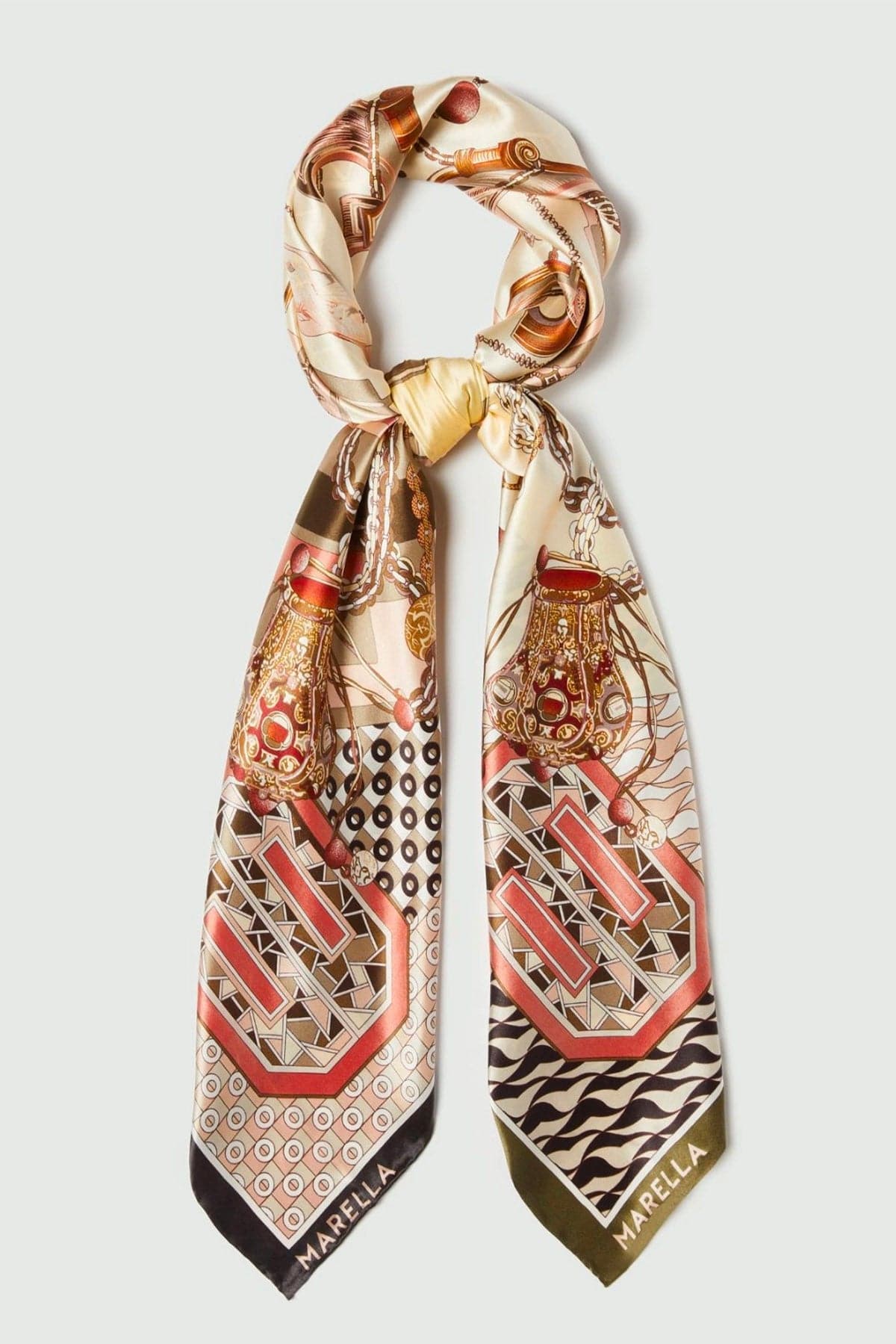 MARELLA FOULARD-SCIARPA-NASTRO  Foulard in seta stampata donna Marella Sveglia