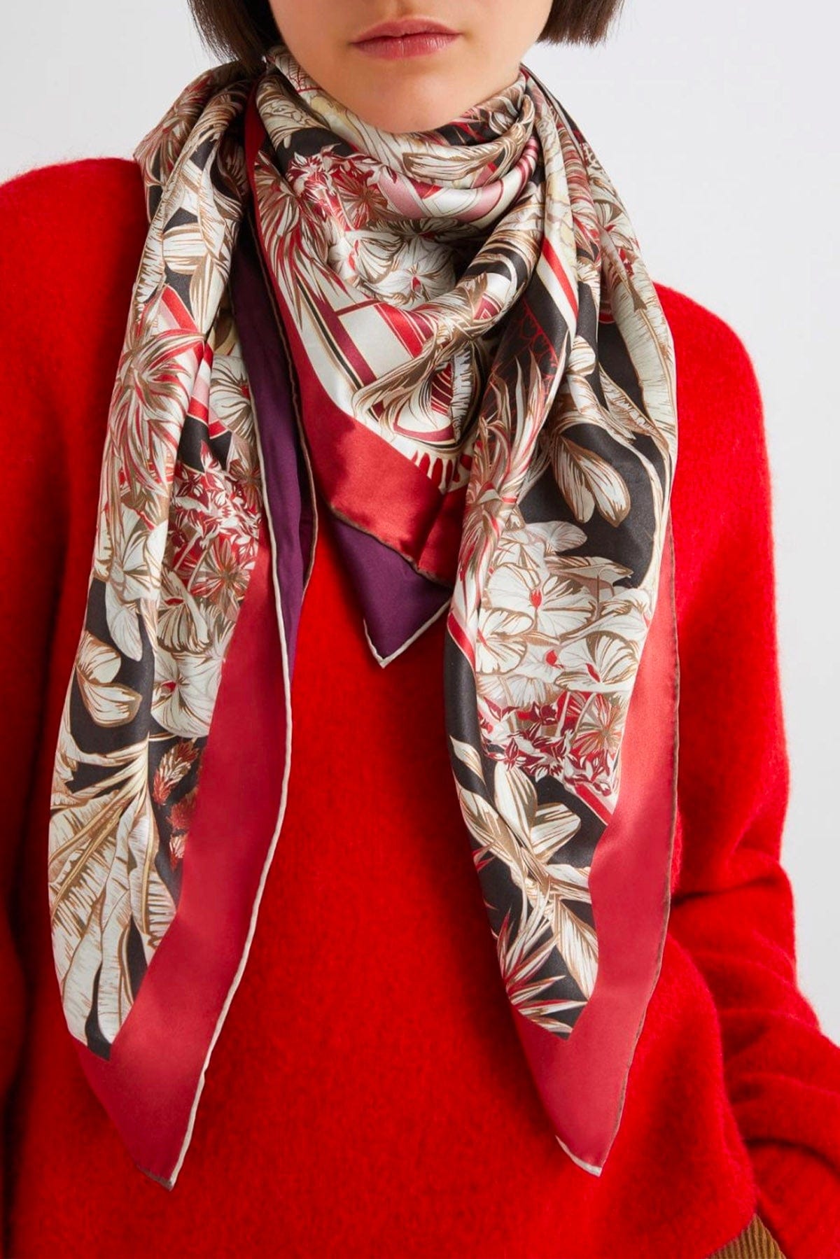MARELLA FOULARD-SCIARPA-NASTRO  Foulard in seta stampata donna Marella Sveglia