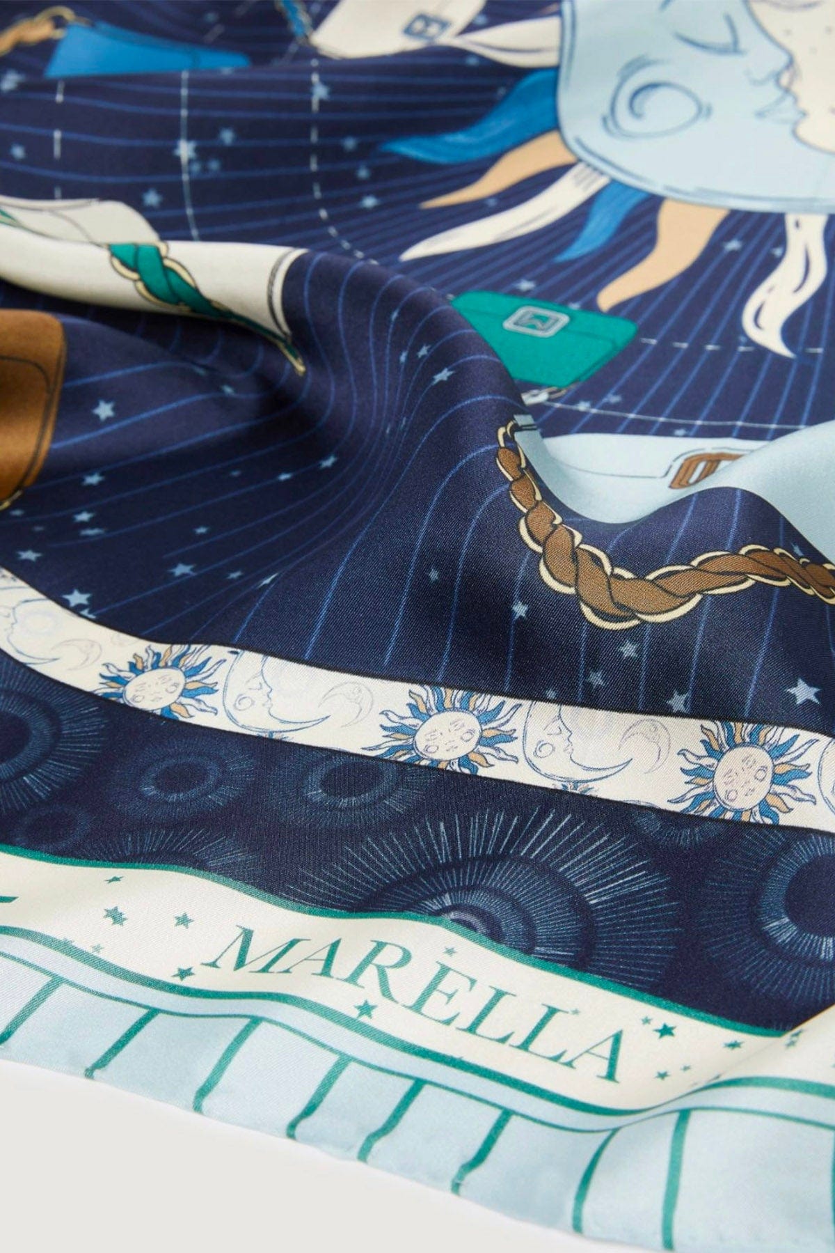MARELLA FOULARD-SCIARPA-NASTRO  Foulard in seta stampato donna Marella Agro