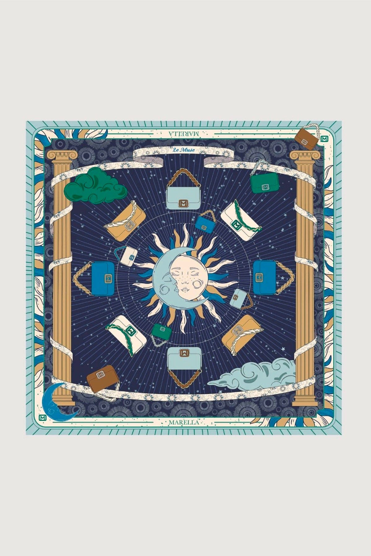 MARELLA FOULARD-SCIARPA-NASTRO  Foulard in seta stampato donna Marella Agro