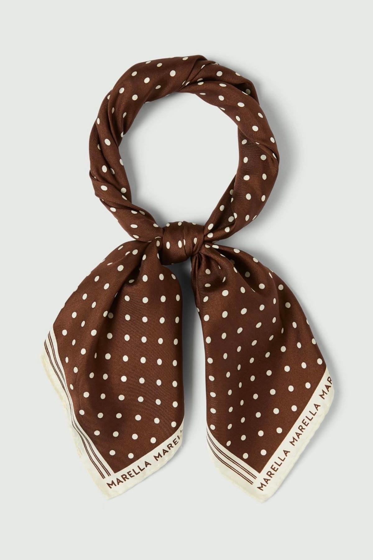 MARELLA FOULARD-SCIARPA-NASTRO  MARRONE / UNICA Foulard in seta donna Marella Mlaattinia