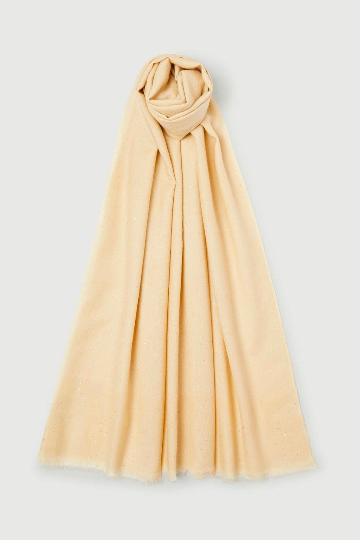 MARELLA FOULARD-SCIARPA-NASTRO  PANNA / UNICA Stola in lana e micro paillettes Ciocca Marella