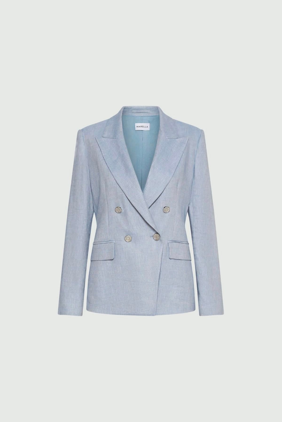 MARELLA GIACCA  AZZURRO / 34 Giacca doppiopetto azzurro donna Marella Mllbussola