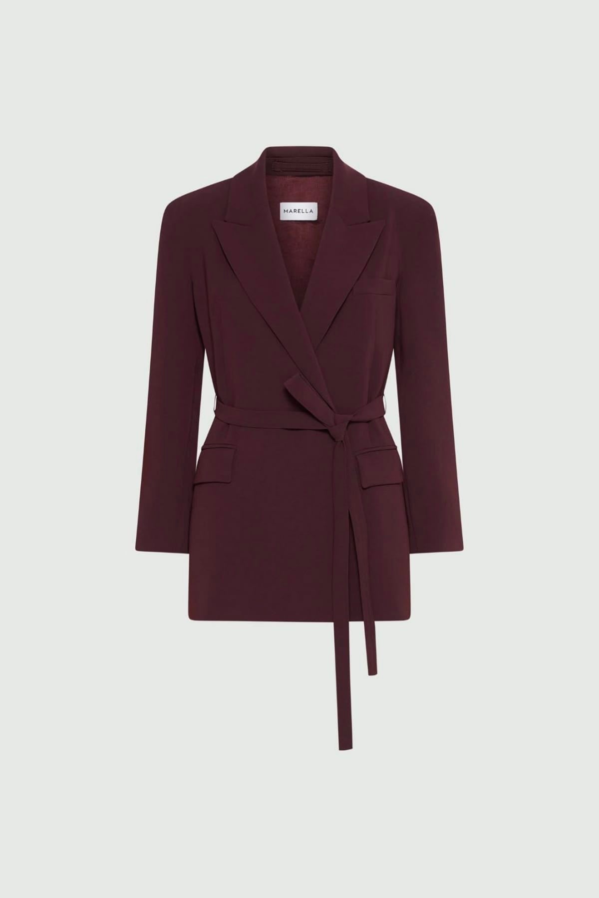 MARELLA GIACCA  BORDEAUX / 34 Giacca chiusura a kimono Marella Mllzerbino