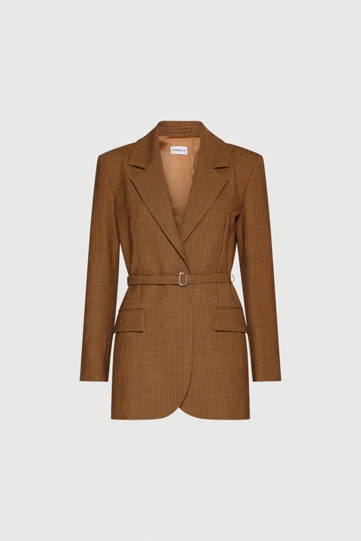 MARELLA GIACCA  CAMMELLO / 34 Giacca pied de poule donna Marella Cerreto