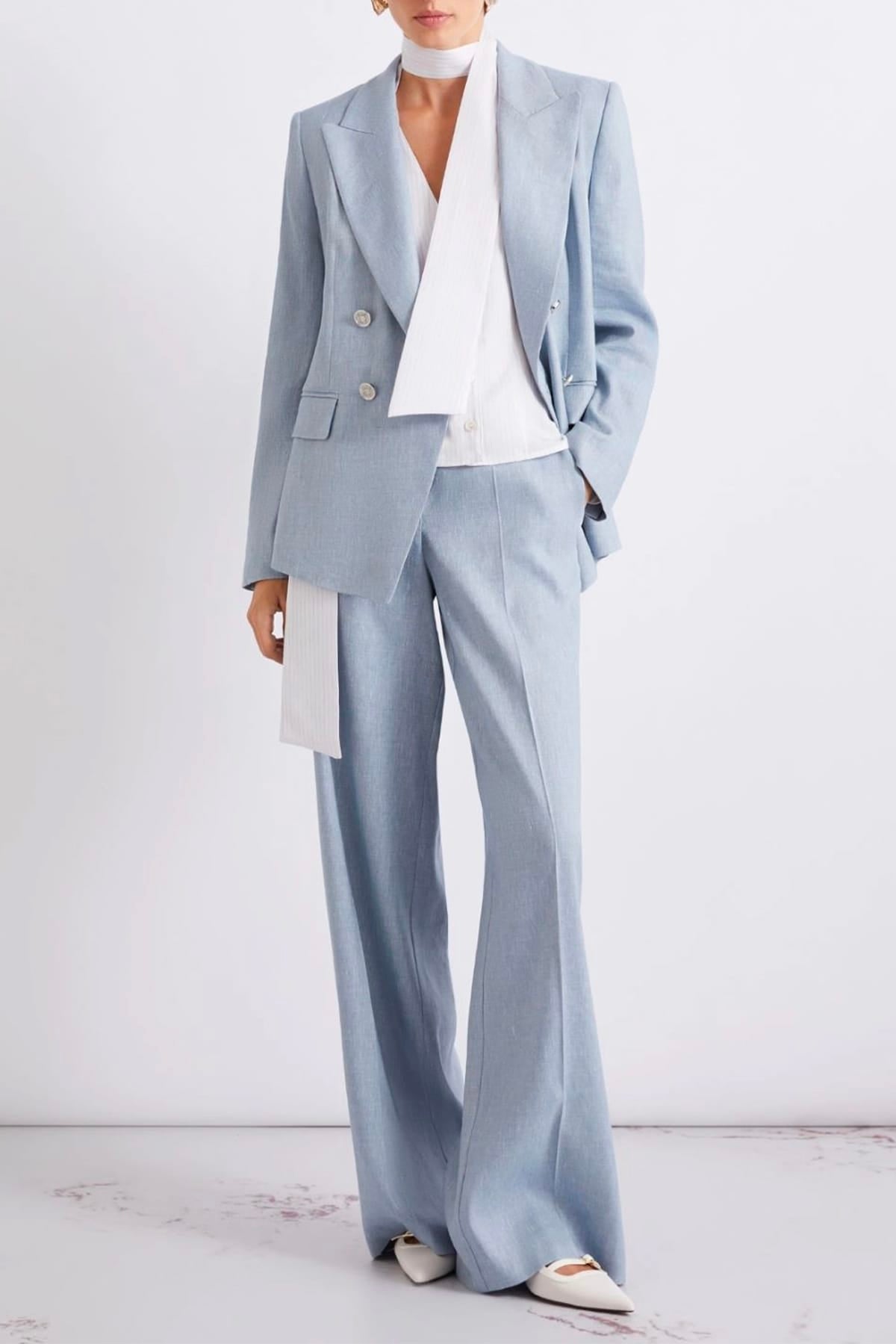 MARELLA GIACCA  Giacca doppiopetto azzurro donna Marella Mllbussola
