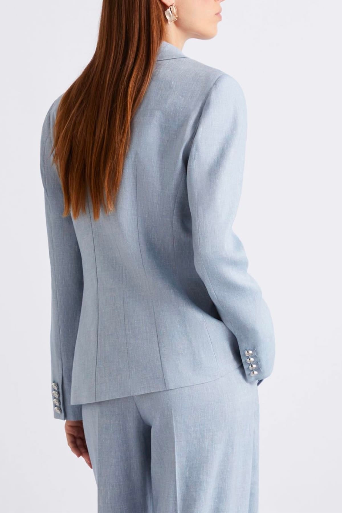 MARELLA GIACCA  Giacca doppiopetto azzurro donna Marella Mllbussola
