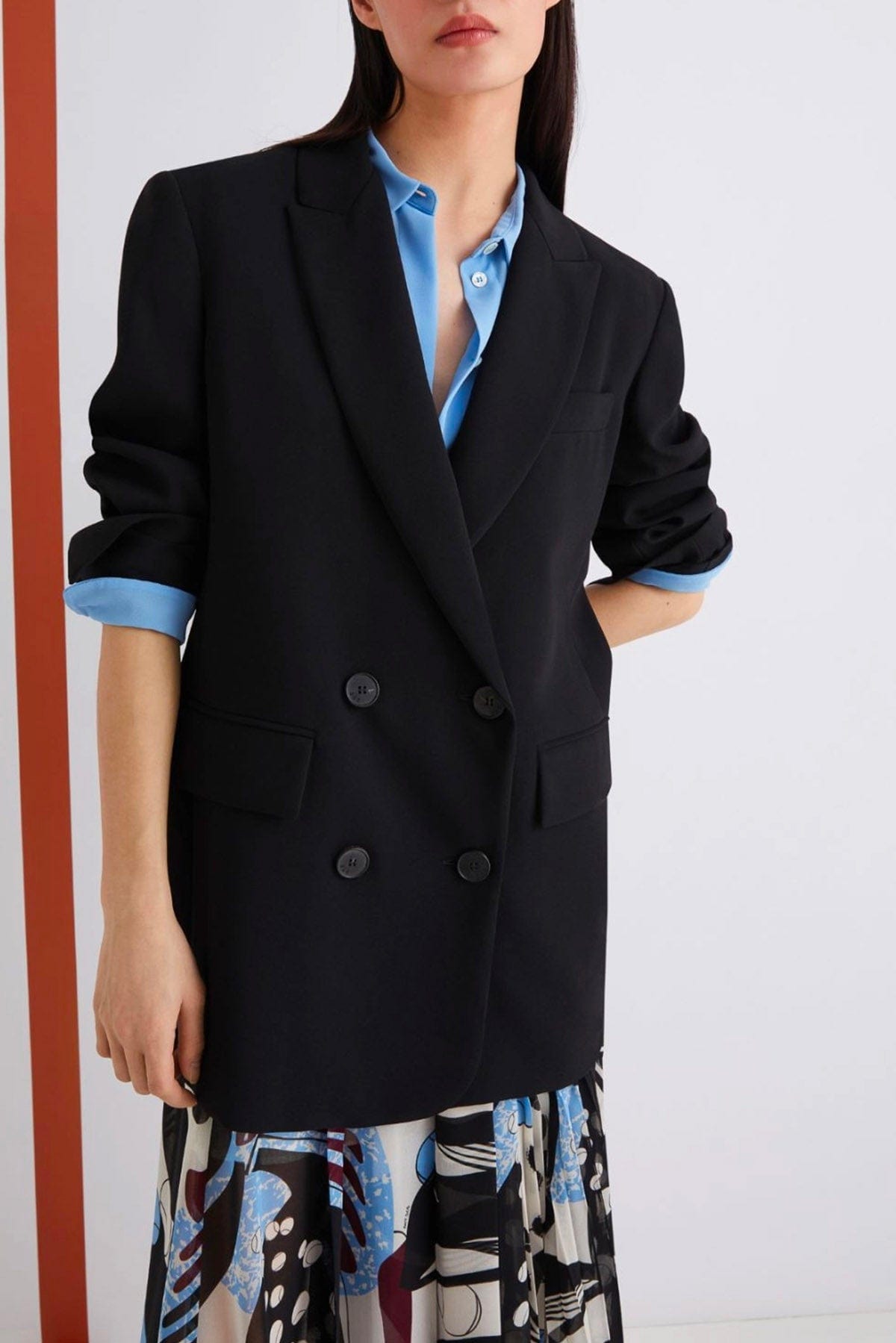 MARELLA GIACCA  Giacca doppiopetto nera donna Marella 365 Vitale