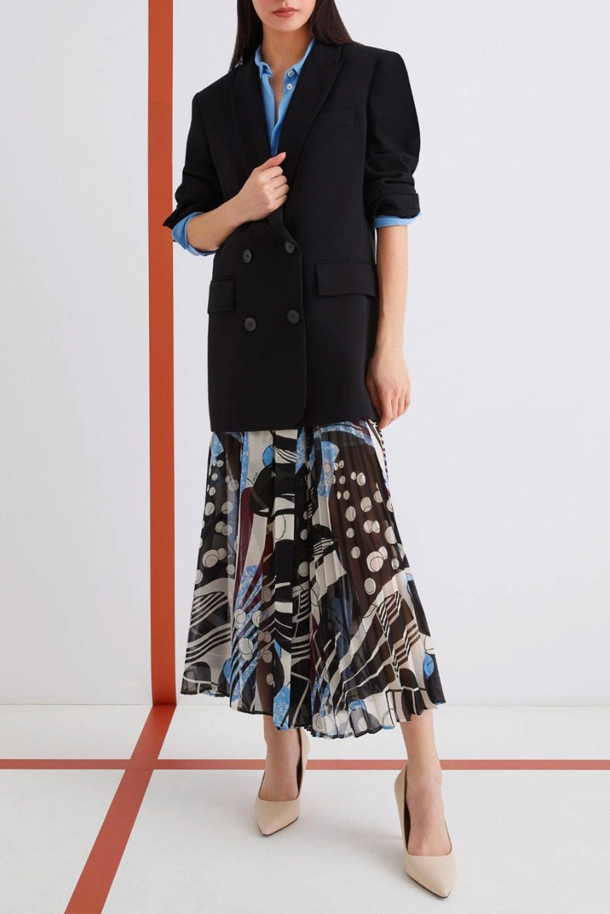 MARELLA GIACCA  Giacca doppiopetto nera donna Marella 365 Vitale
