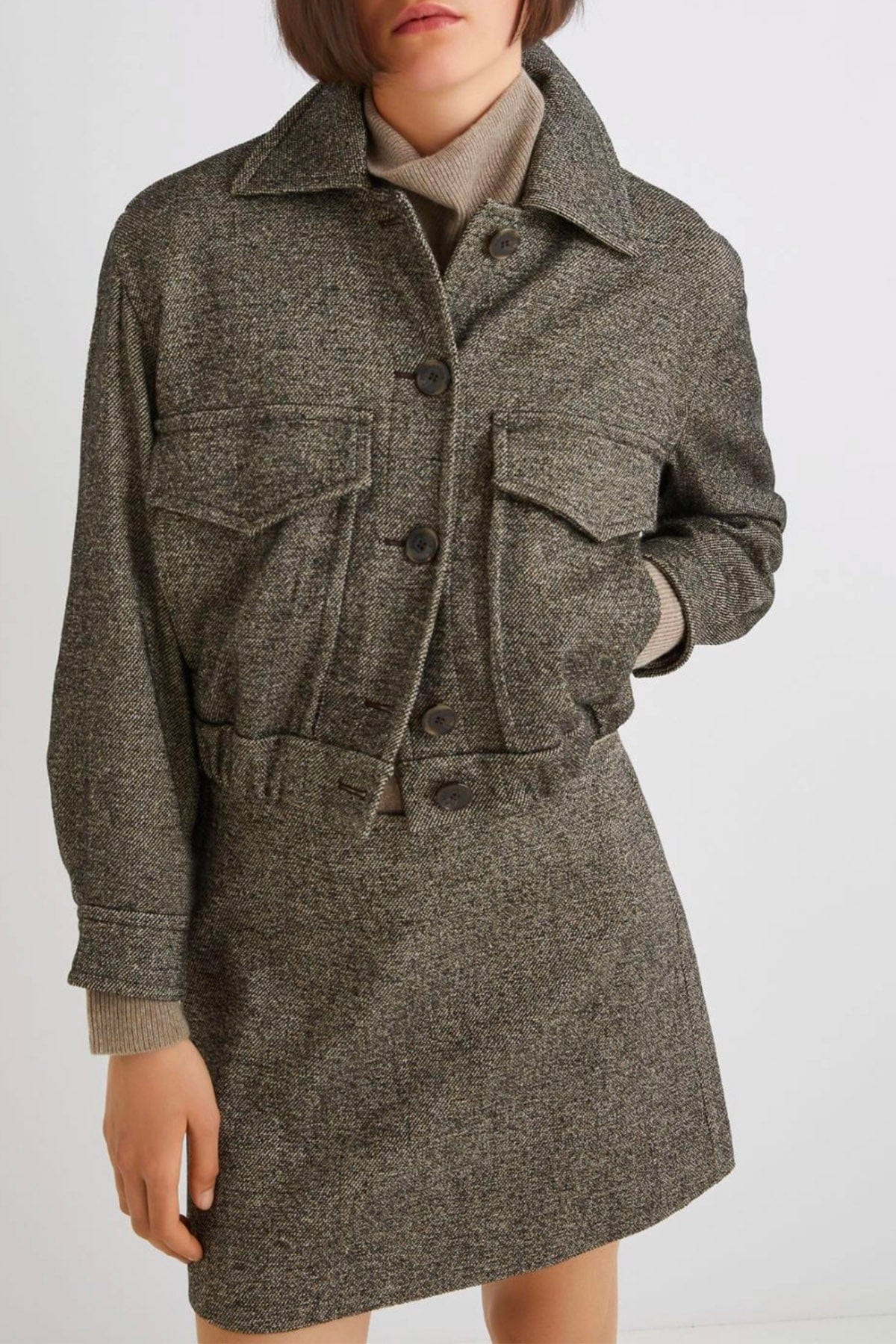 MARELLA GIACCA  MARRONE/BEIGE / 34 Giacca in Lana Donna Marella Nilla