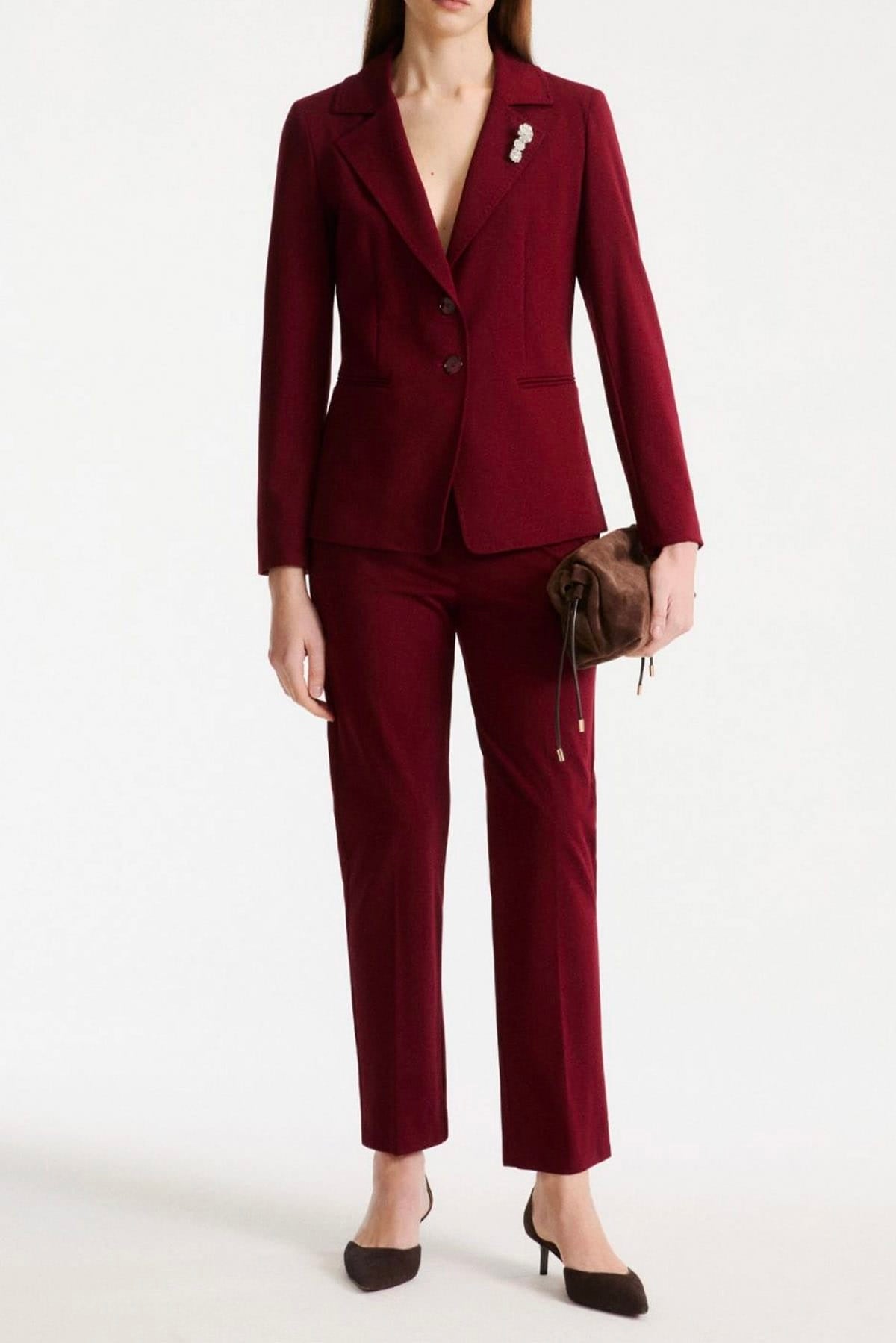 MARELLA GIACCA IN JERSEY  Blazer donna Marella color vino Mlsgommoso