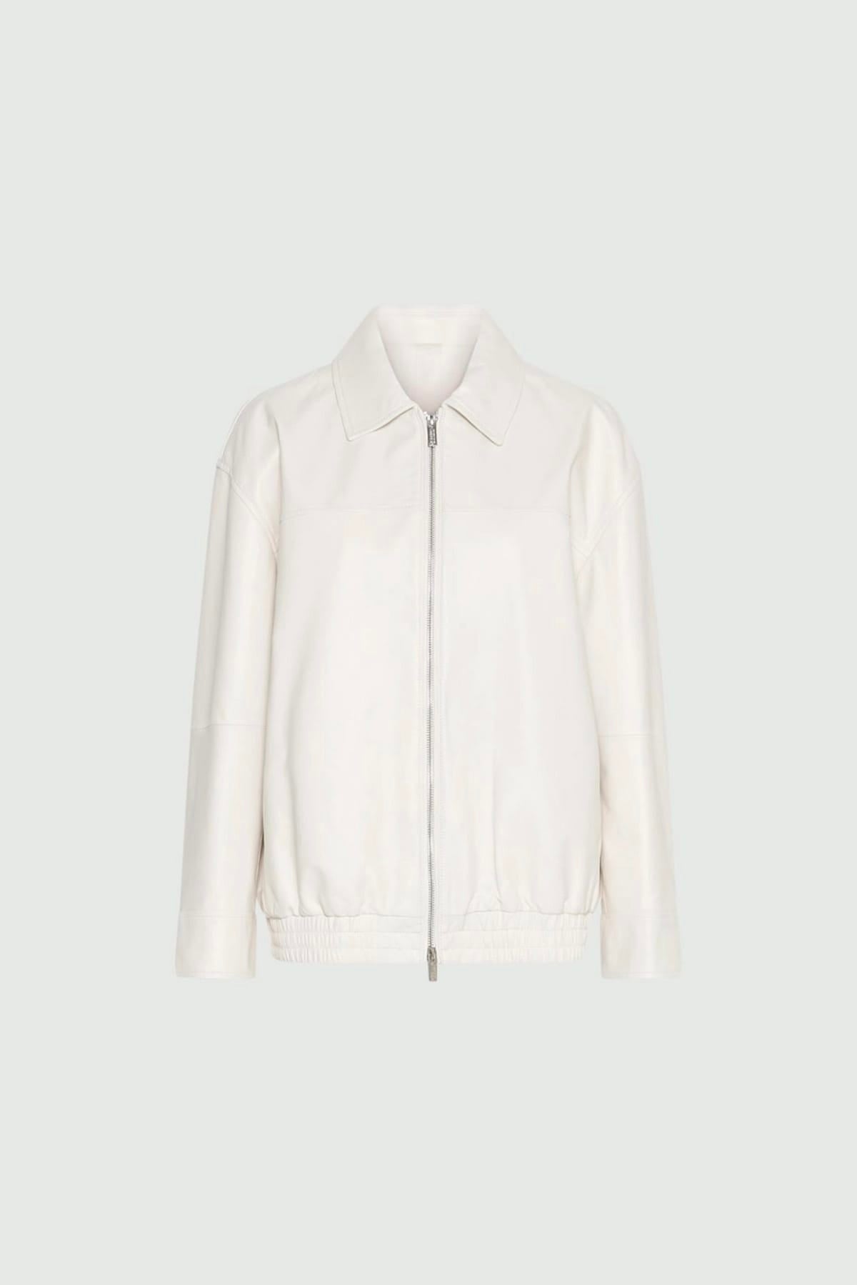MARELLA GIACCA IN PELLE  BIANCO / 34 Giacca in Pelle bianca donna Marella Monochrome