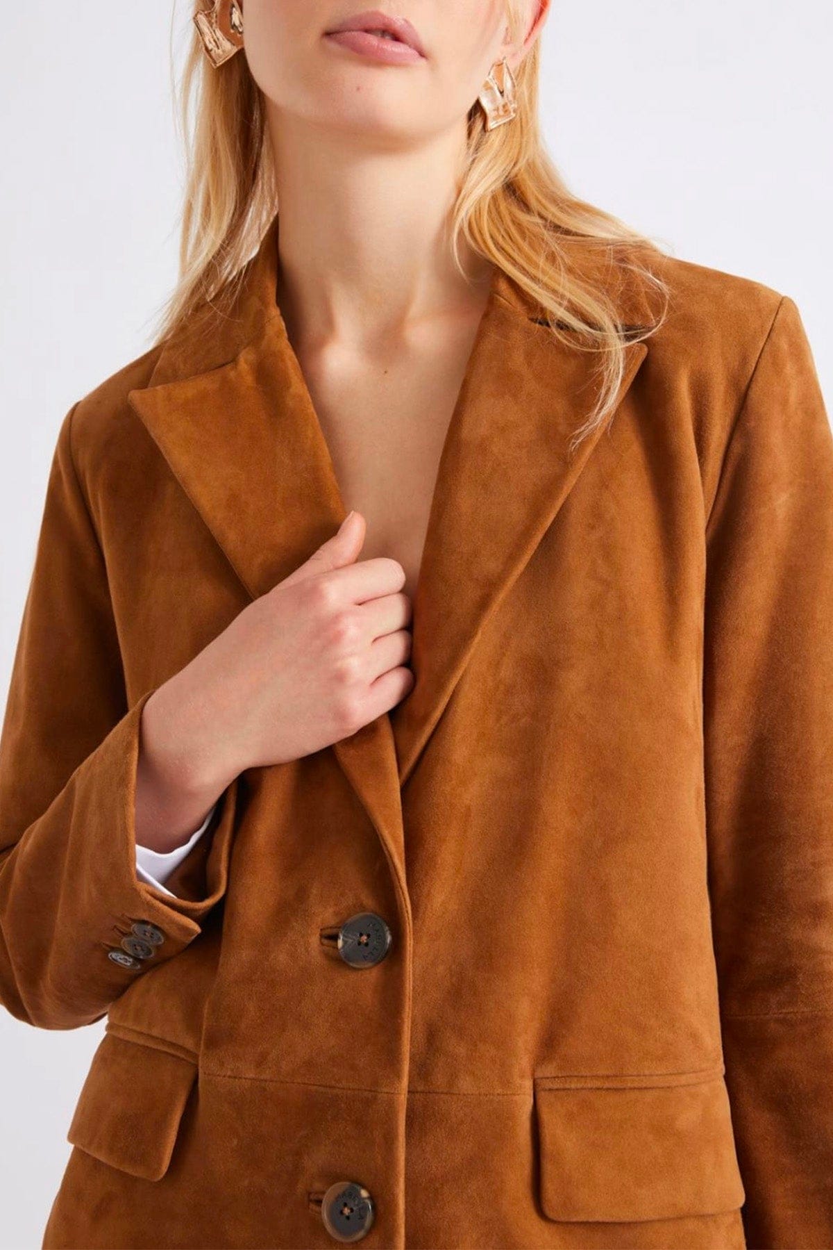 MARELLA GIACCA IN PELLE  SUEDE / 34 Giacca in pelle donna Marella Fulmine