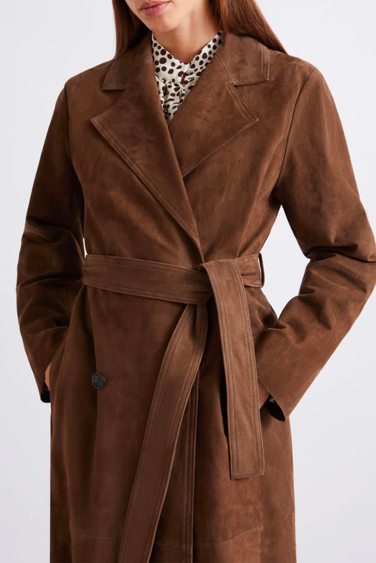 MARELLA GIACCA IN PELLE  MARRONE / 34 Giacca in pelle donna Marella Mlloblare