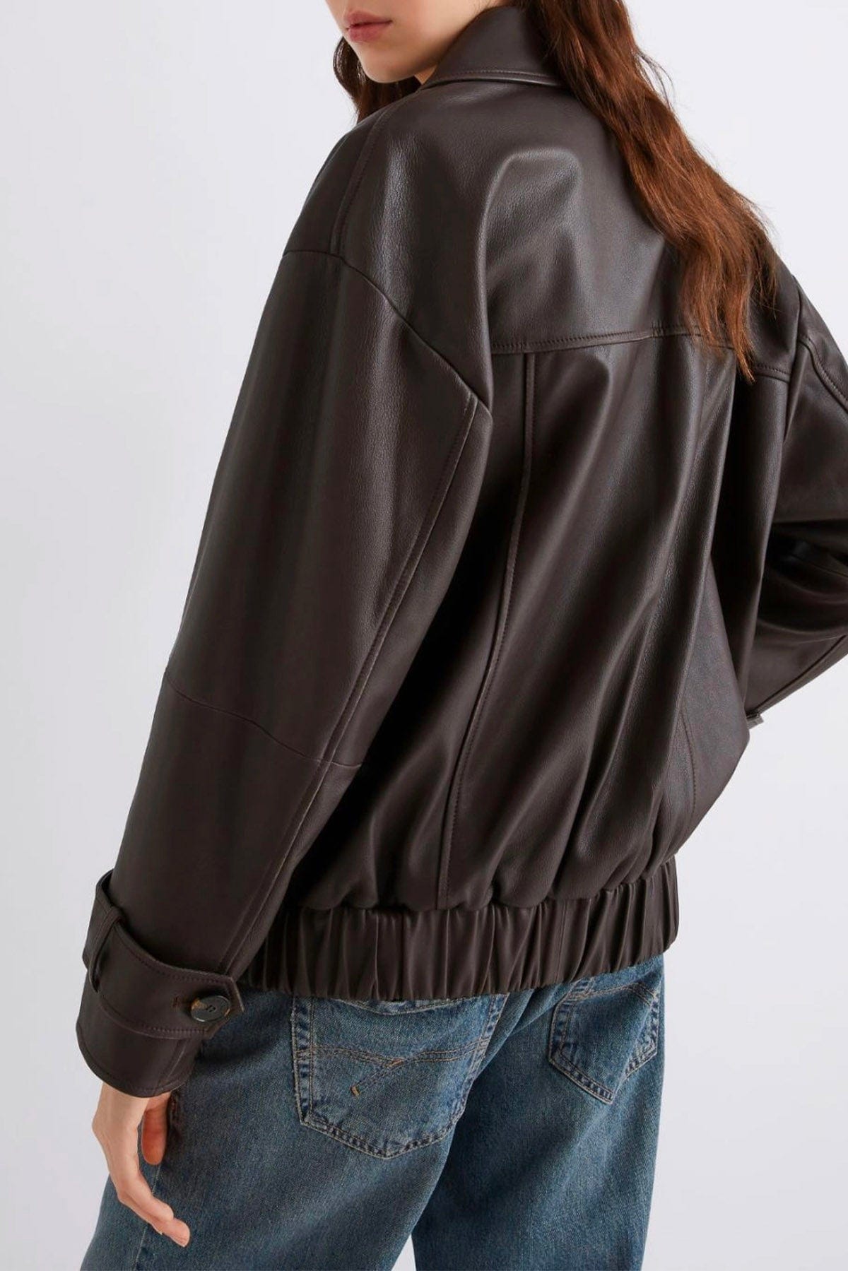 MARELLA GIACCA IN PELLE  Giacca in pelle marrone donna Marella Matras