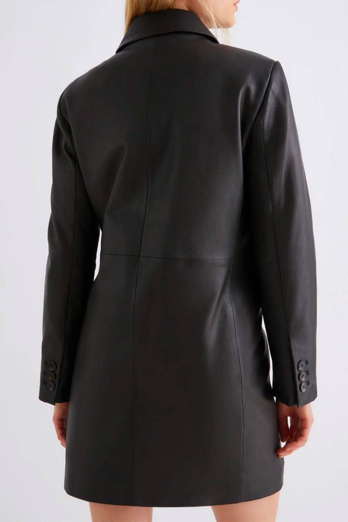 MARELLA GIACCA IN PELLE  Giacca in pelle nera donna Marella Palombo