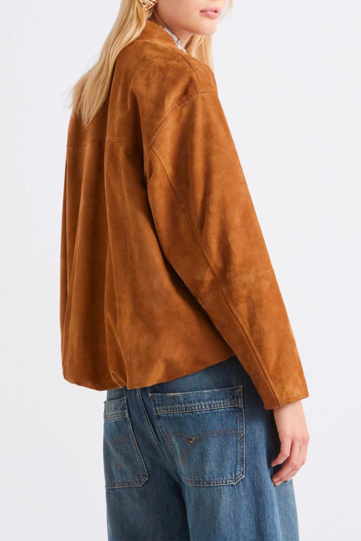 MARELLA GIACCA IN PELLE  Giacca in suede donna Marella Orata