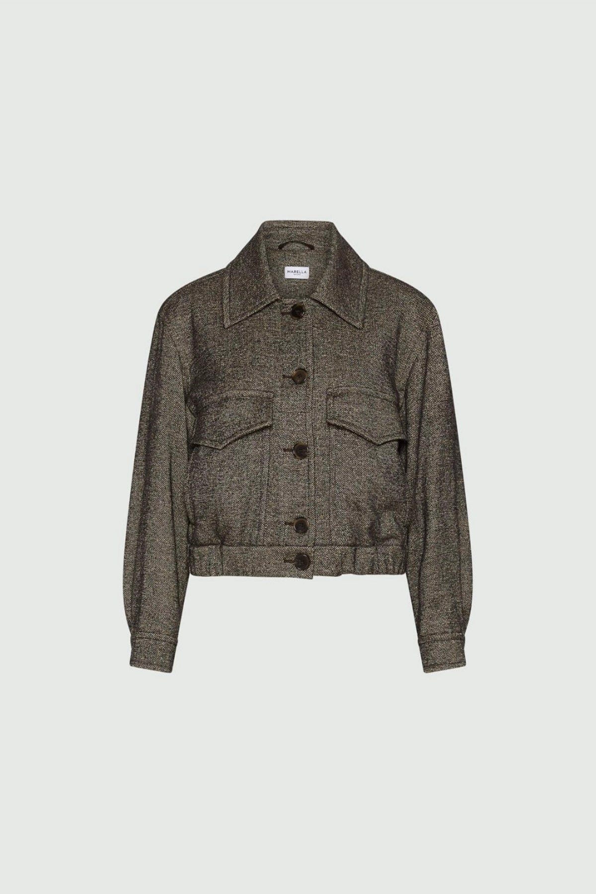 MARELLA GIACCA  MARRONE/BEIGE / 34 Giacca in Lana Donna Marella Nilla