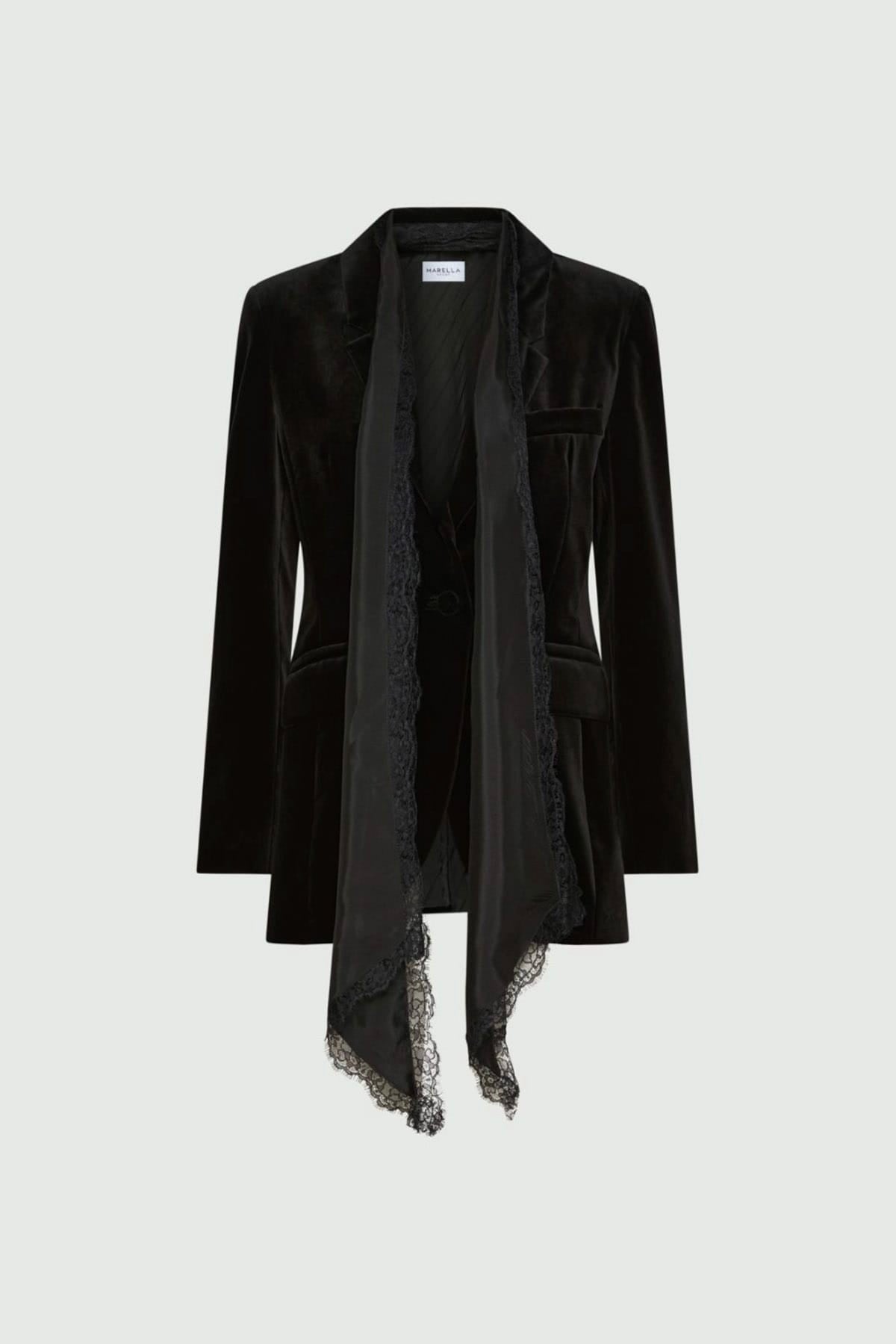 MARELLA GIACCA  NERO / 34 Blazer in velluto di cotone donna Marella Mlselica