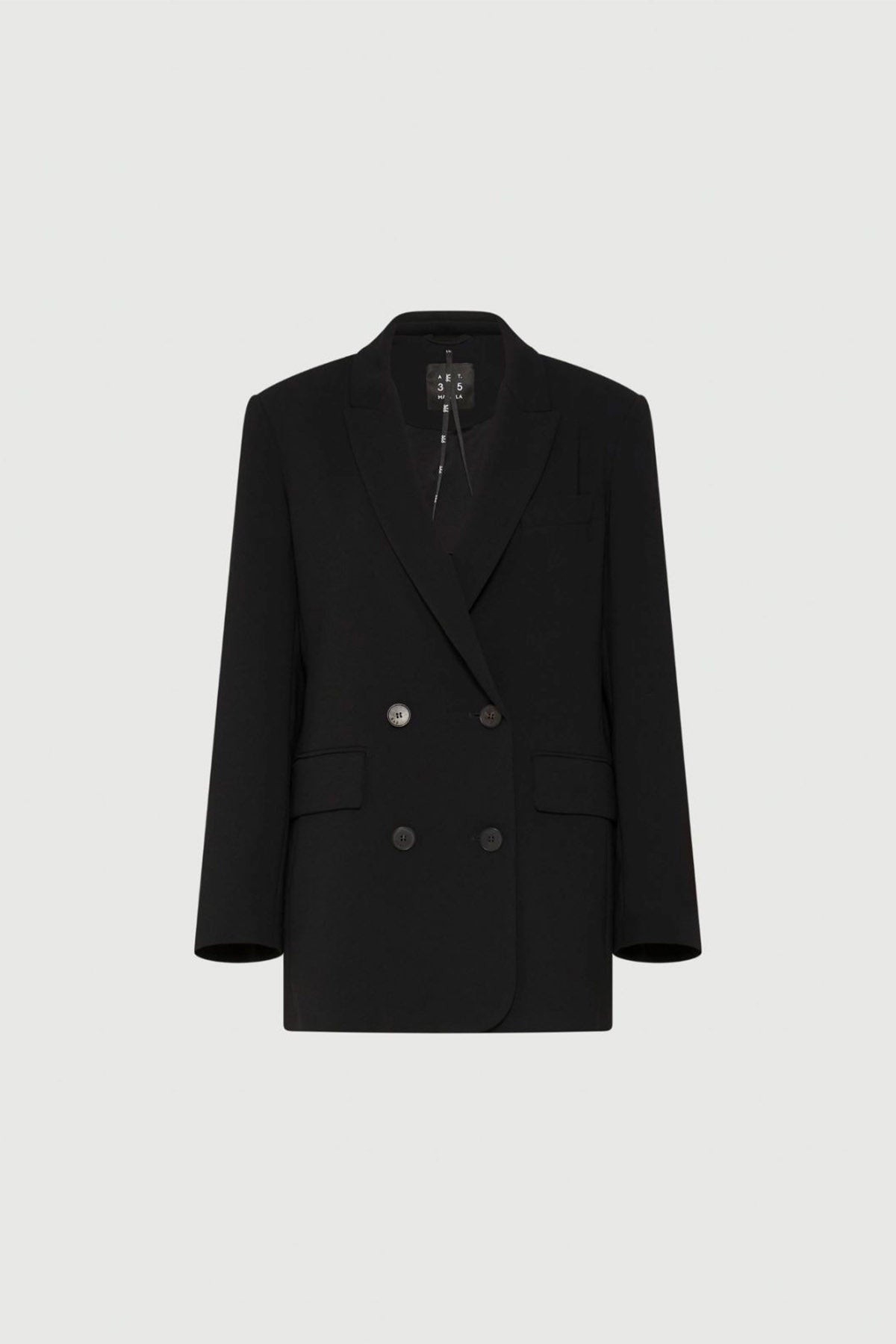 MARELLA GIACCA  NERO / 34 Giacca doppiopetto nera donna Marella 365 Vitale