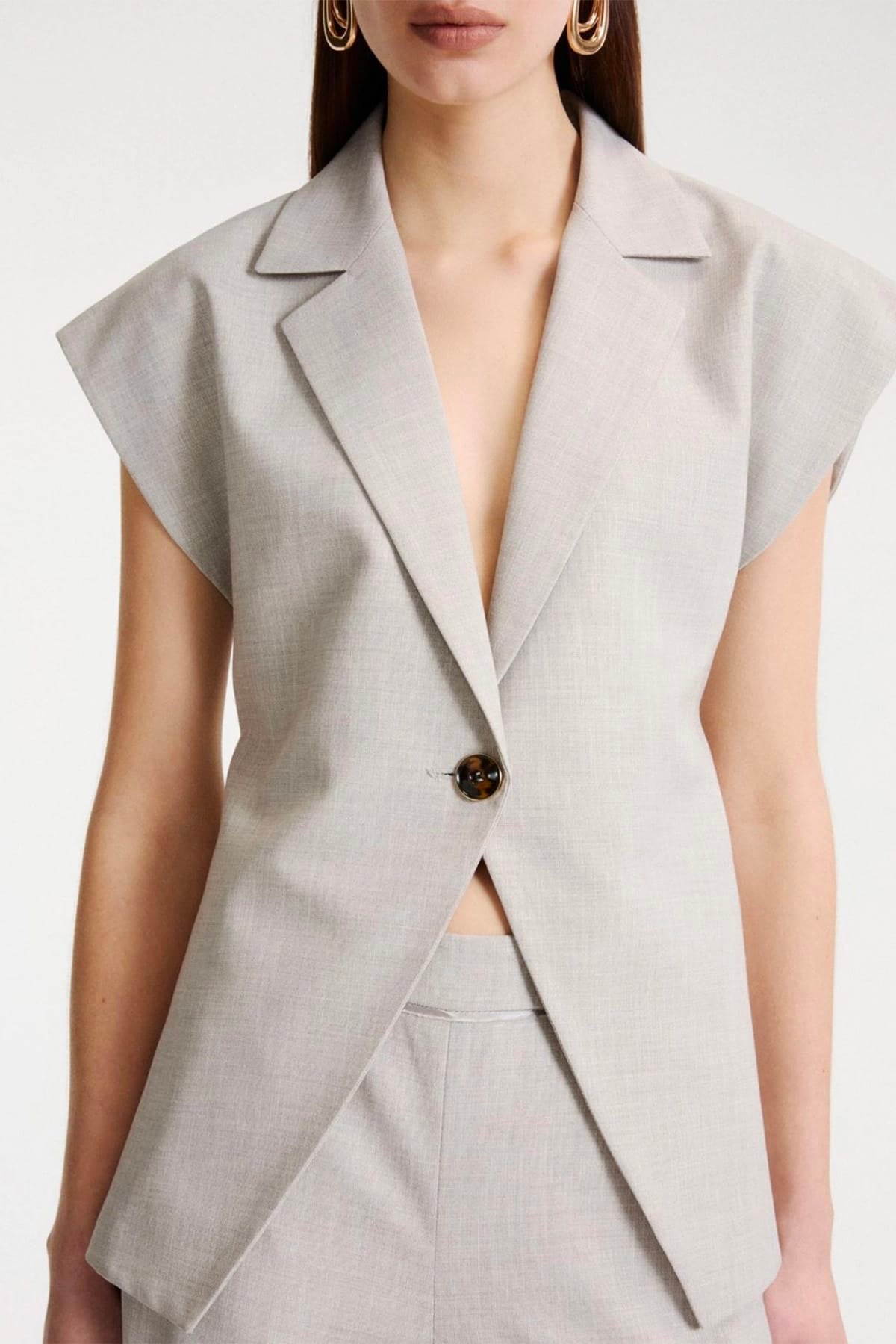 MARELLA GIACCA SMANICATA GREIGE / 34 Giacca senza maniche donna Mllmaga1
