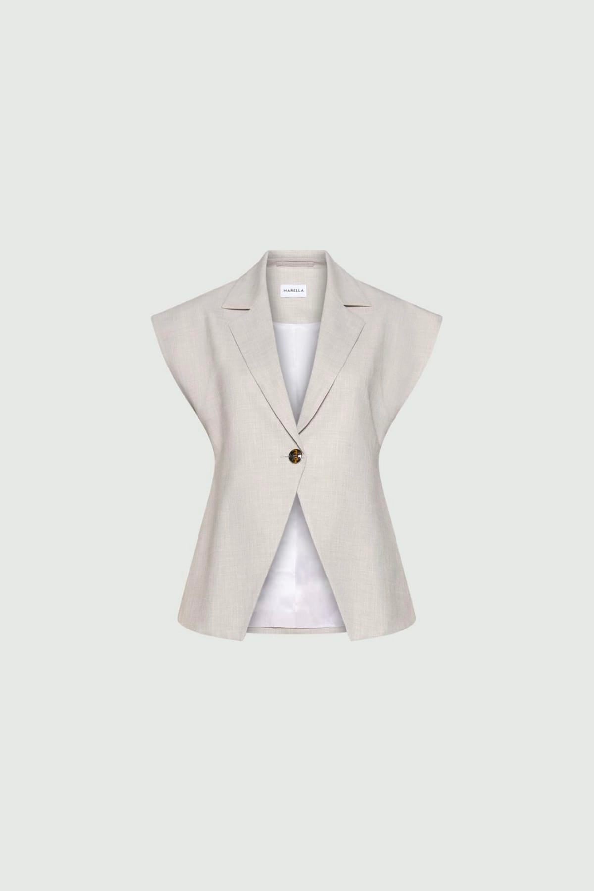 MARELLA GIACCA SMANICATA GREIGE / 34 Giacca senza maniche donna Mllmaga1