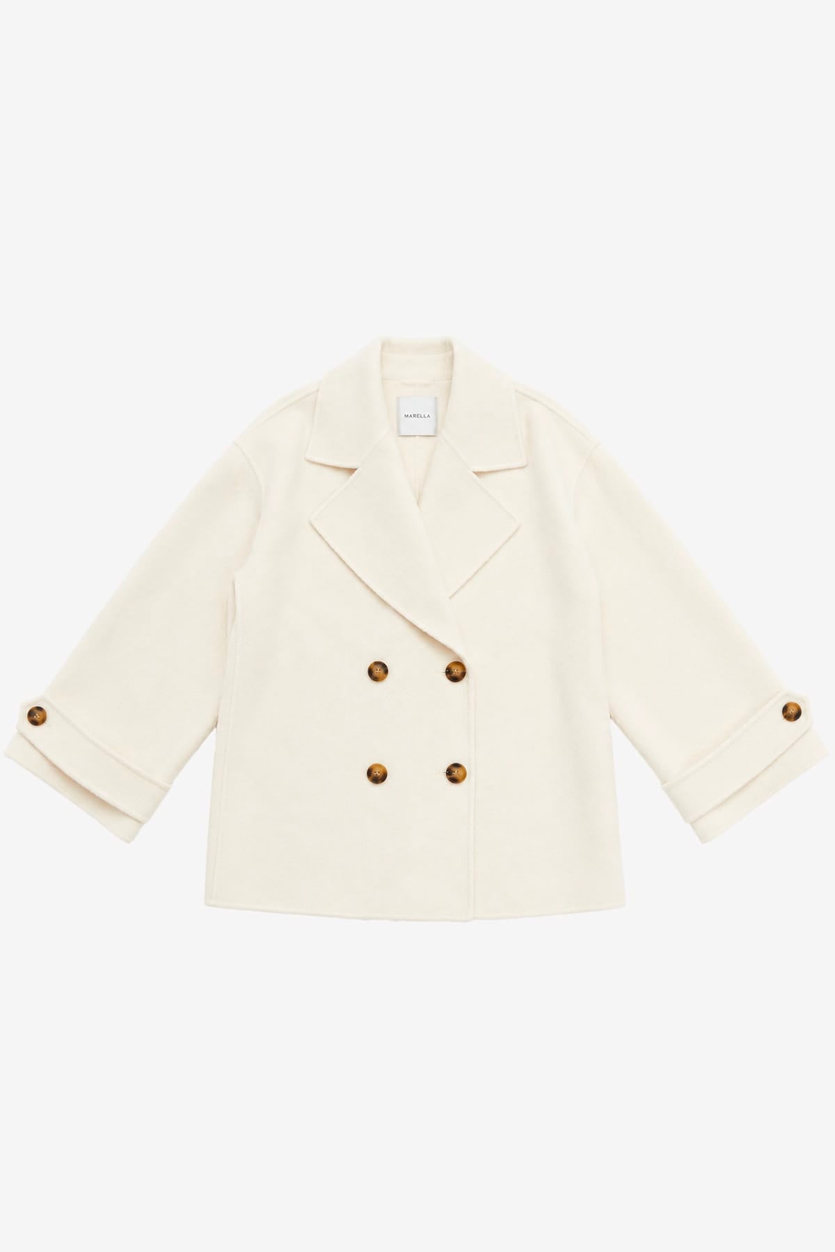MARELLA GIACCONE  BIANCO / 34 Caban donna Marella Mlldeserto