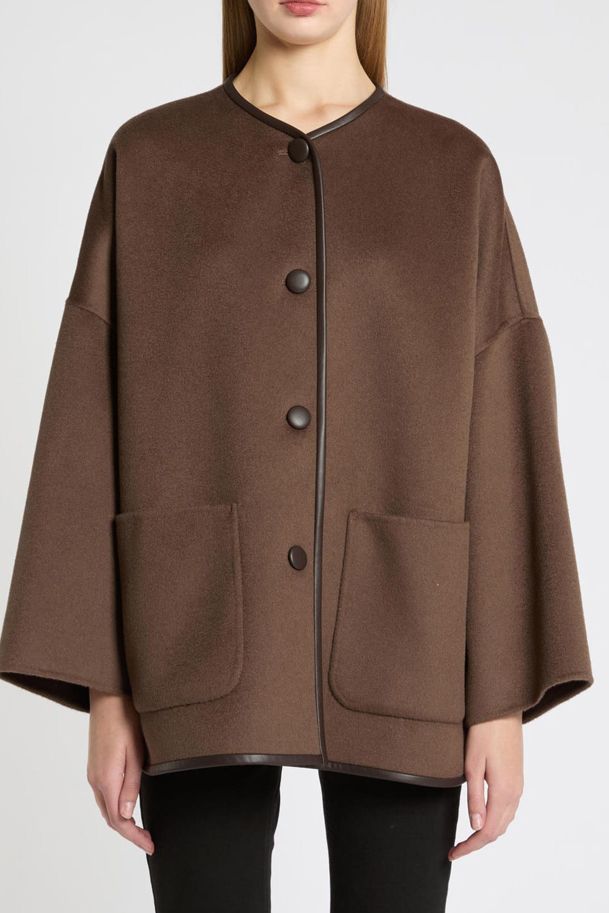 MARELLA GIACCONE  MARRONE / 34 Giaccone in lana donna Marella Mlssatira