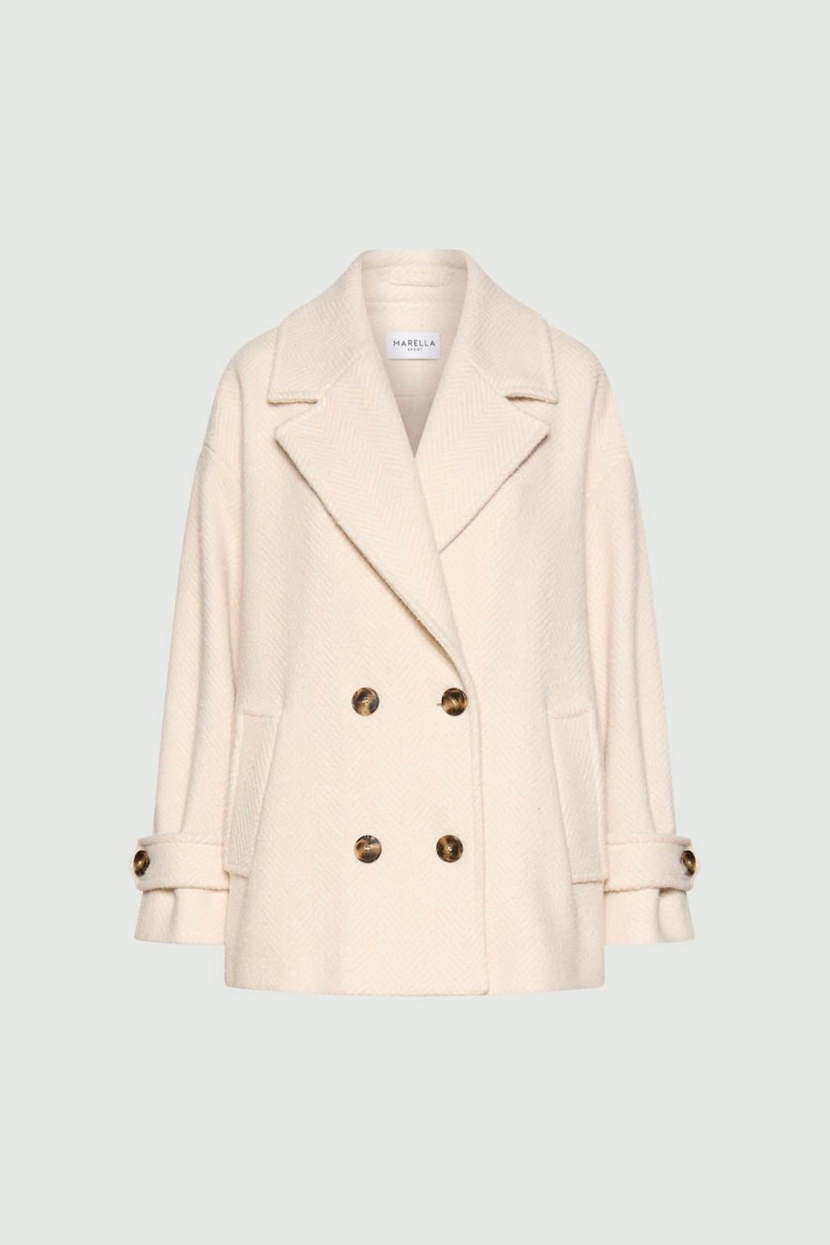 MARELLA GIACCONE  PANNA / 34 Giaccone doppiopetto donna Marella Mlsbaita