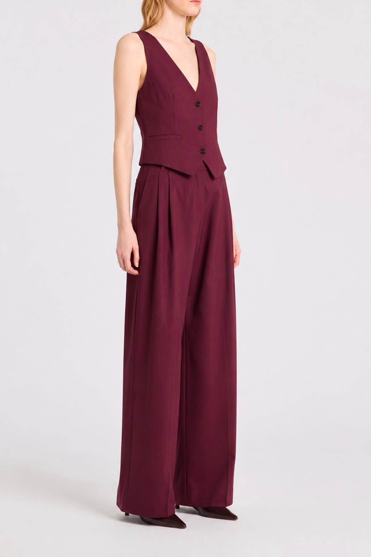 MARELLA GILET  Gilet bordeaux donna Marella Mllbosso