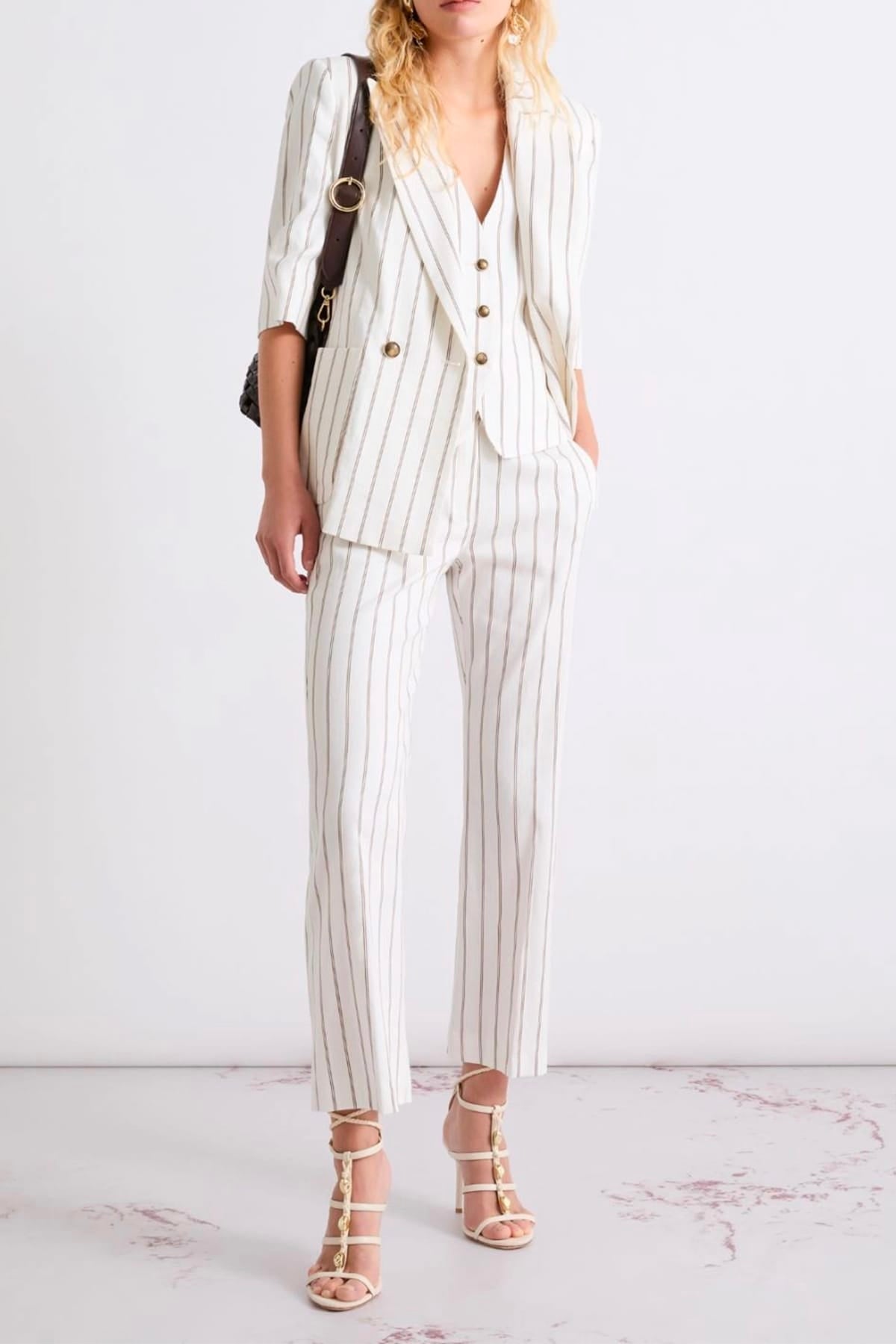 MARELLA GILET  Gilet donna gessato Marella Mllteso