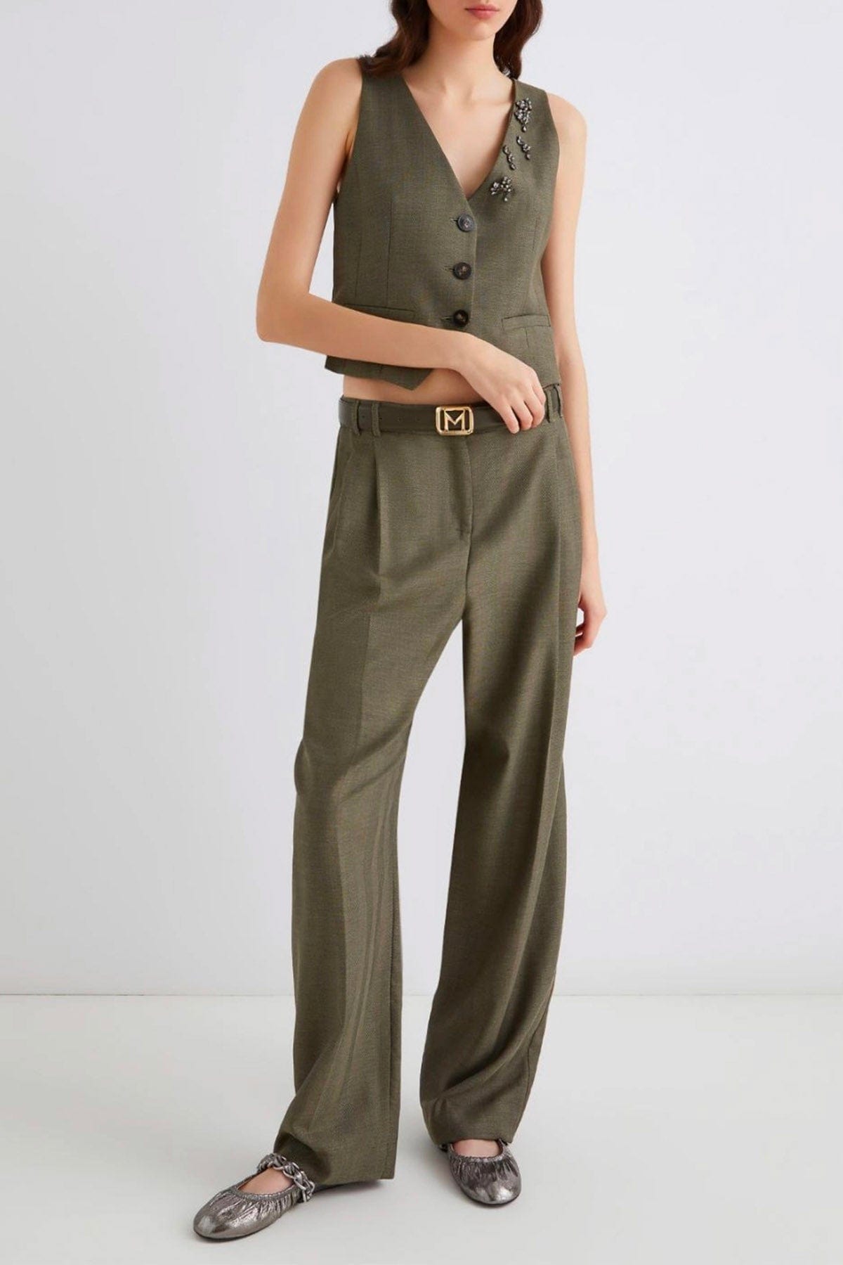 MARELLA GILET  Gilet effetto resca donna Marella Cantico