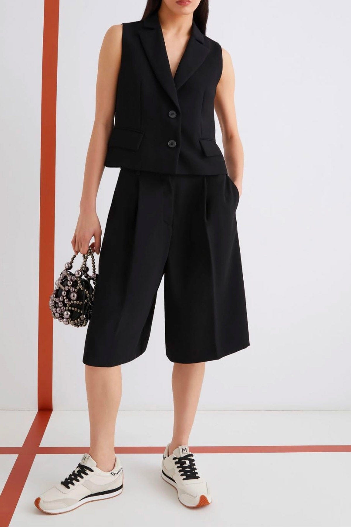 MARELLA GILET  Gilet nero donna Marella 365 Nafta