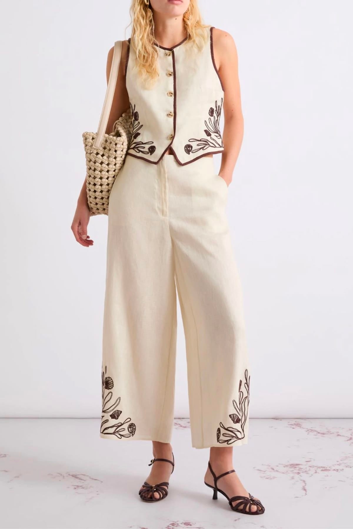 MARELLA GILET  Gilet ricamato donna Marella Mllaerovia