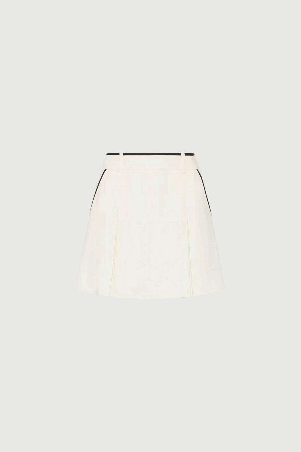 MARELLA GONNA  BIANCO LANA / 34 Gonna corta bianca Marella 365 Ocra