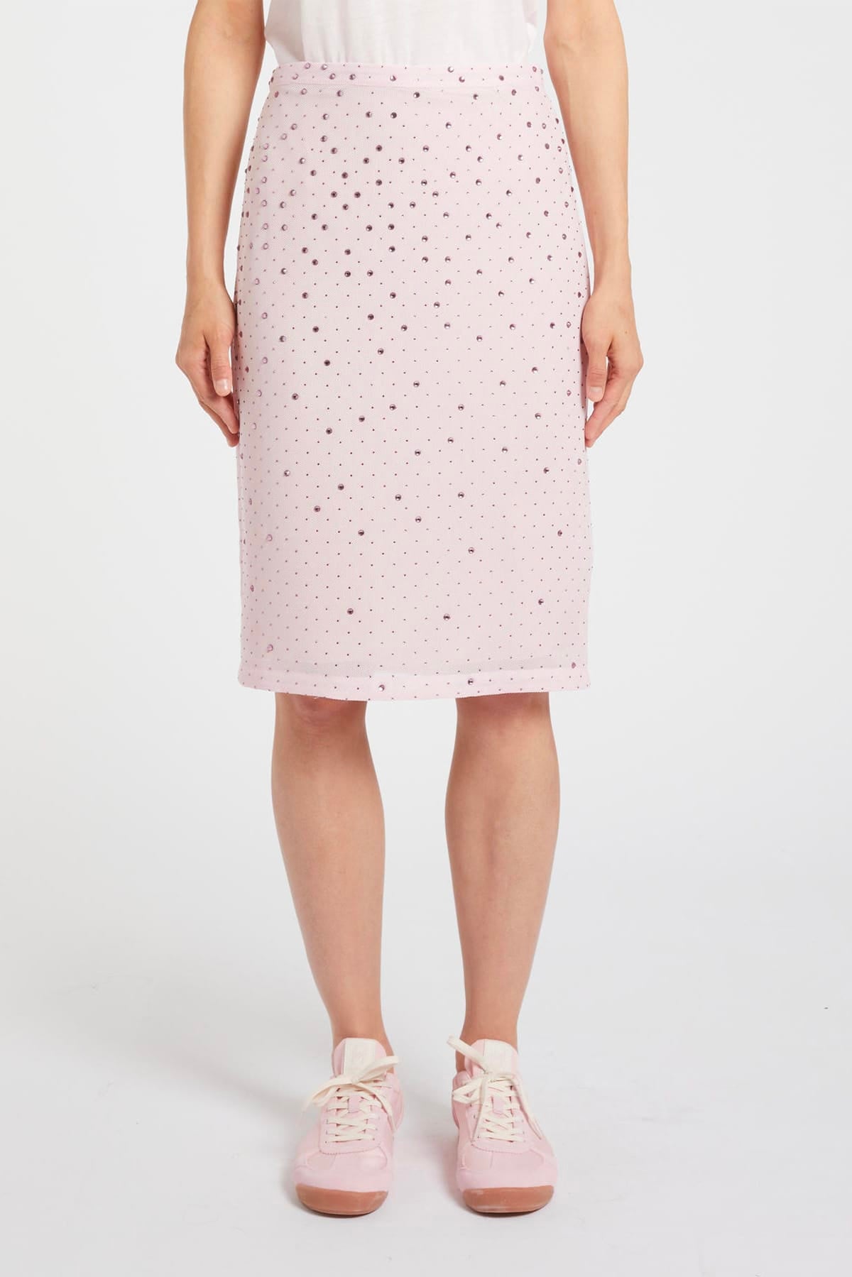 MARELLA GONNA  Gonna con strass rosa Marella Monochrome Mlmalce