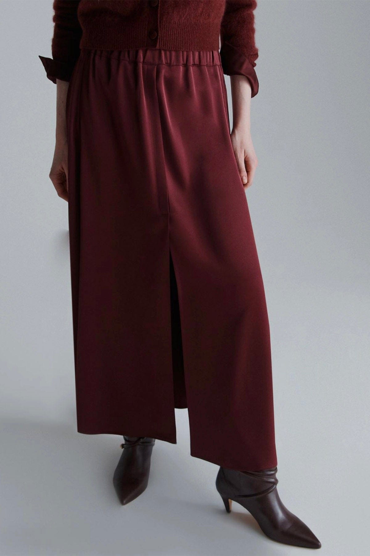 MARELLA GONNA  BORDEAUX / 34 Gonna lunga Marella Monochrome Belluno