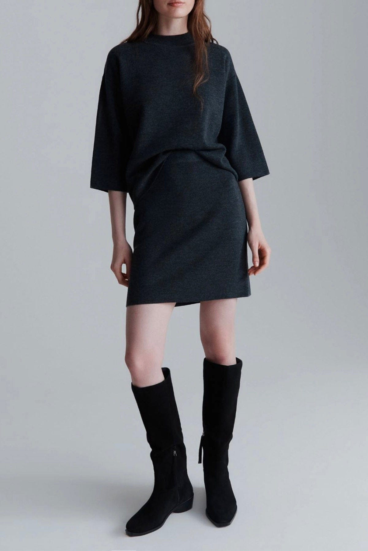 MARELLA GONNA IN MAGLIA  Gonna in maglia donna Marella Monochrome Camera2