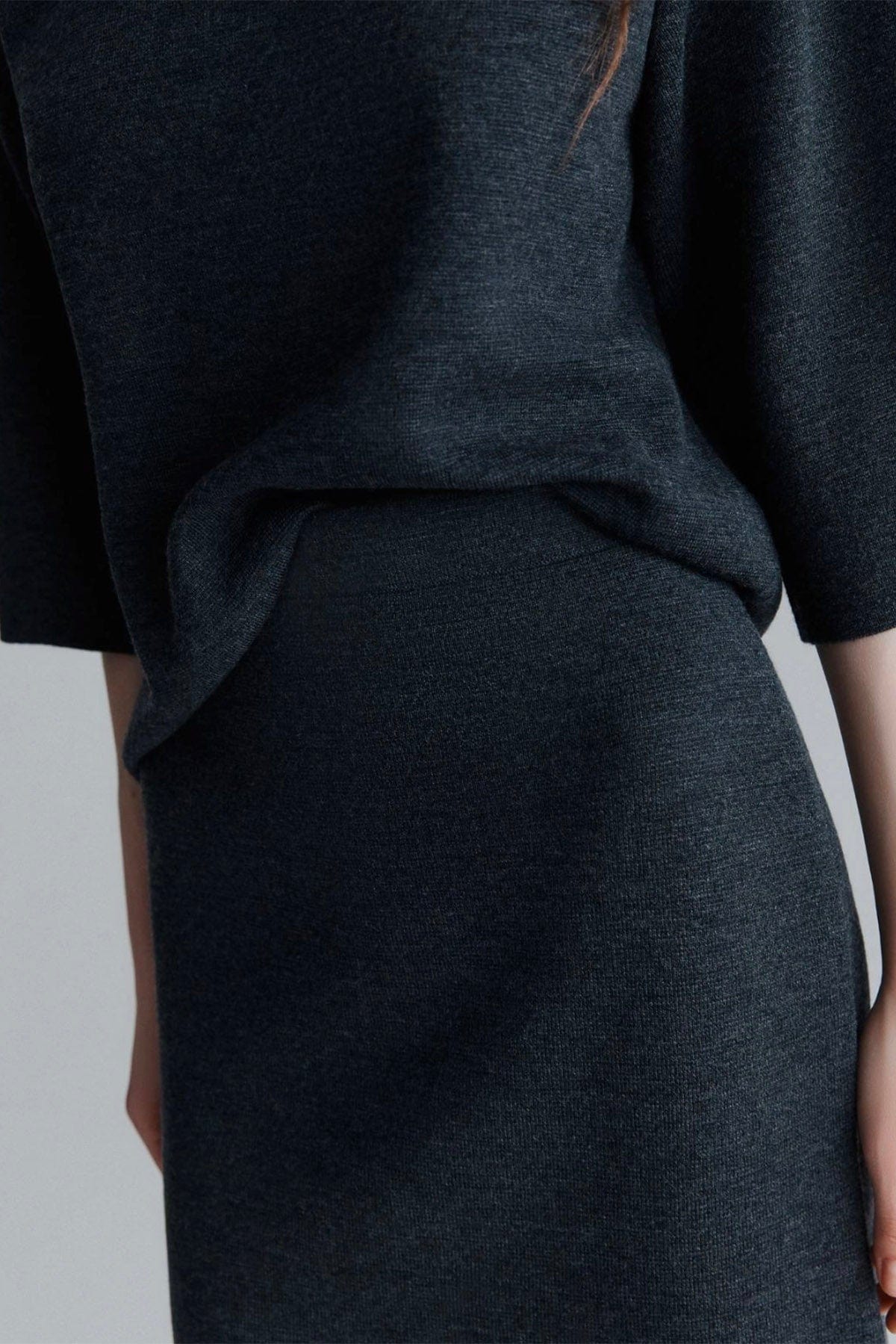 MARELLA GONNA IN MAGLIA  ANTRACITE / XXS Gonna in maglia donna Marella Monochrome Camera2