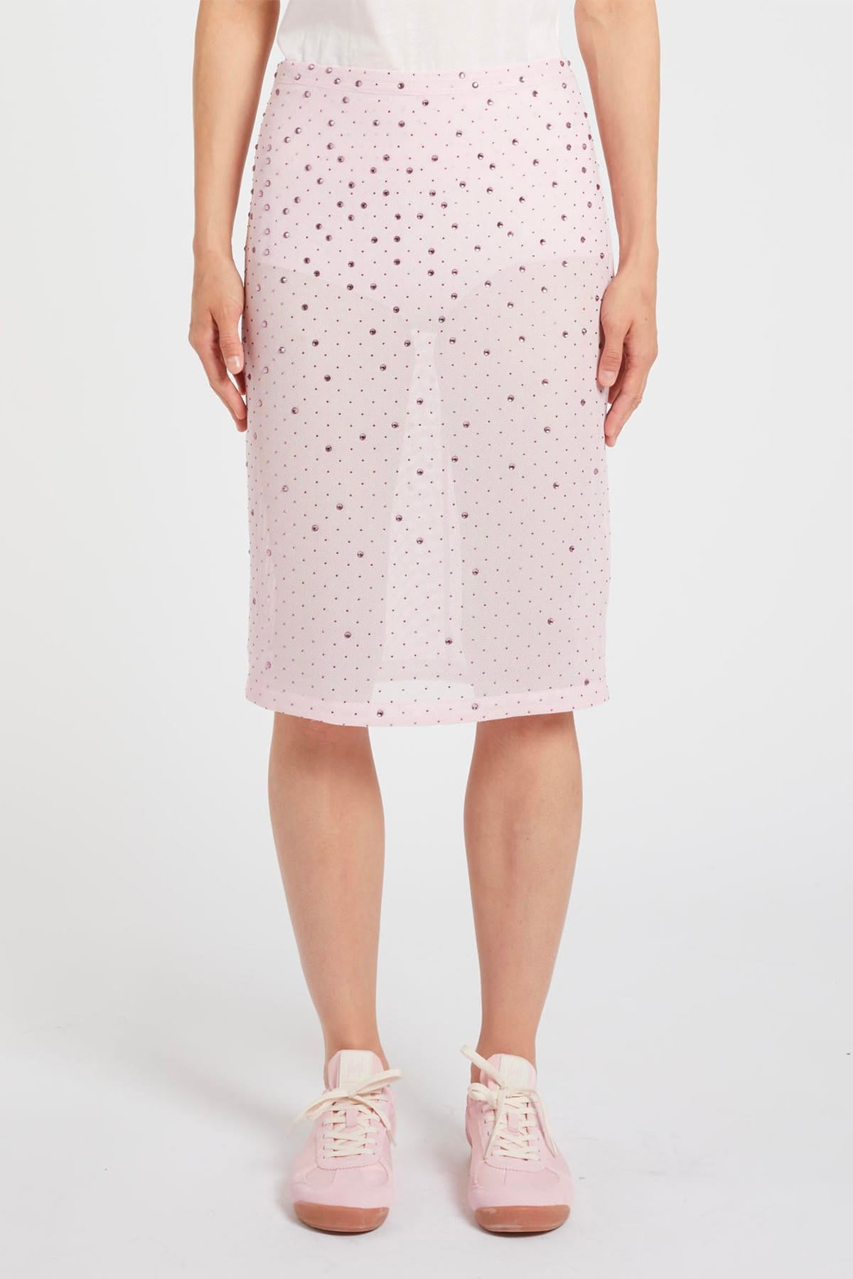 MARELLA GONNA  ROSA / 34 Gonna con strass rosa Marella Monochrome Mlmalce