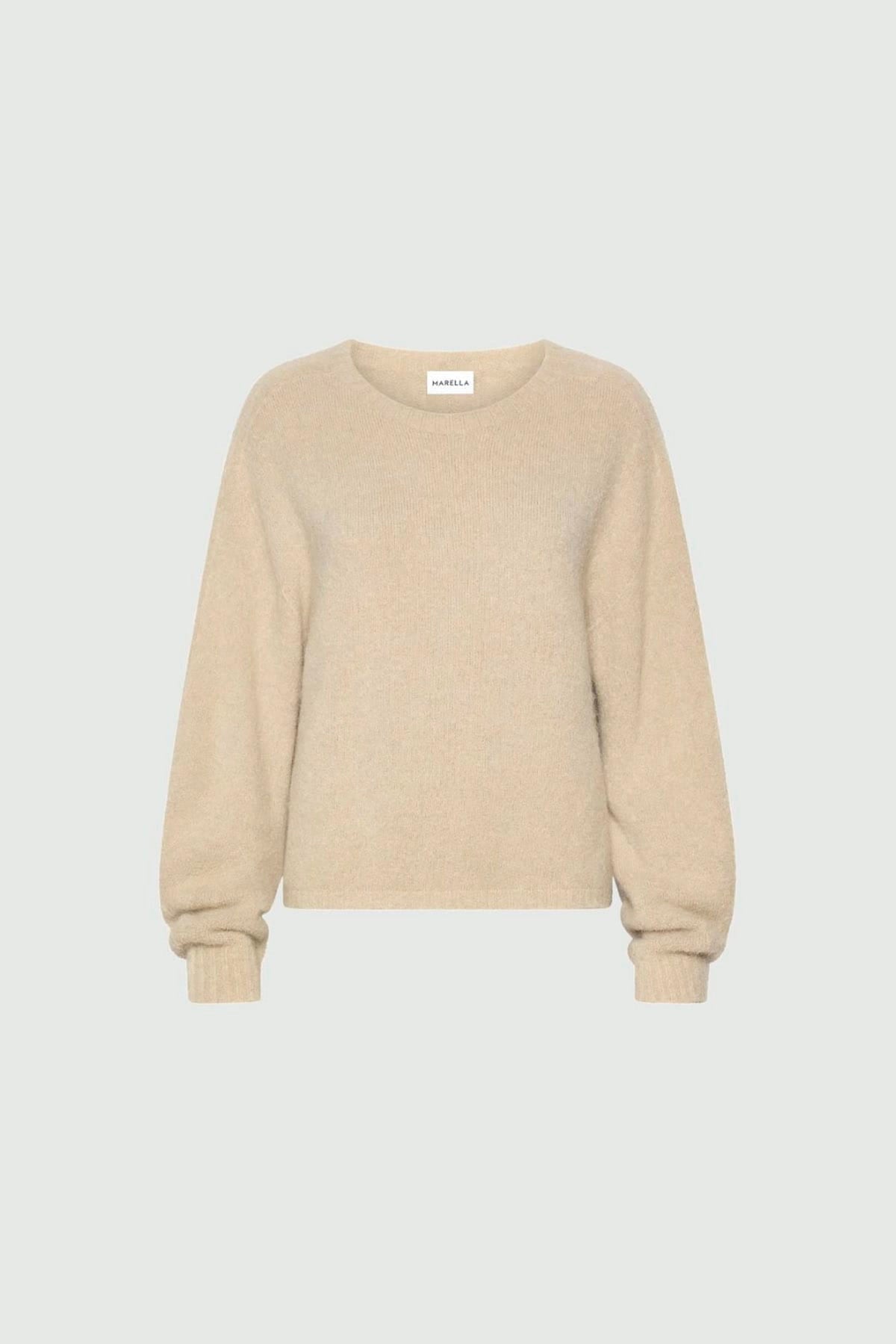 MARELLA MAGLIA-CANOTTIERA-TOP  BEIGE ORIGANO / XXS Maglia in filato di alpaca donna Marella Mllgiunco