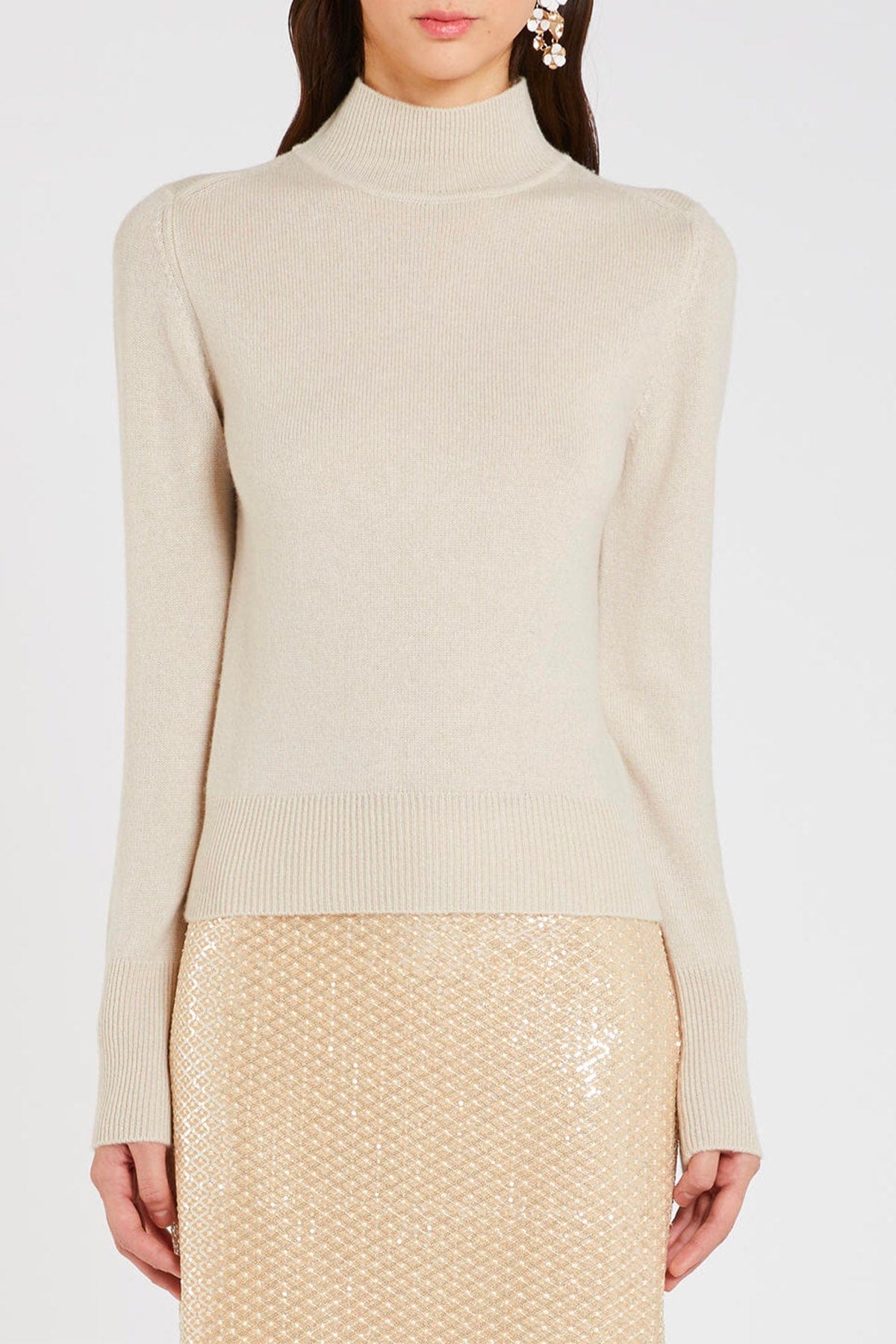 MARELLA MAGLIA-CANOTTIERA-TOP  BIANCO AVORIO / XXS Maglia in lana e cashmire donna Marella Fibra