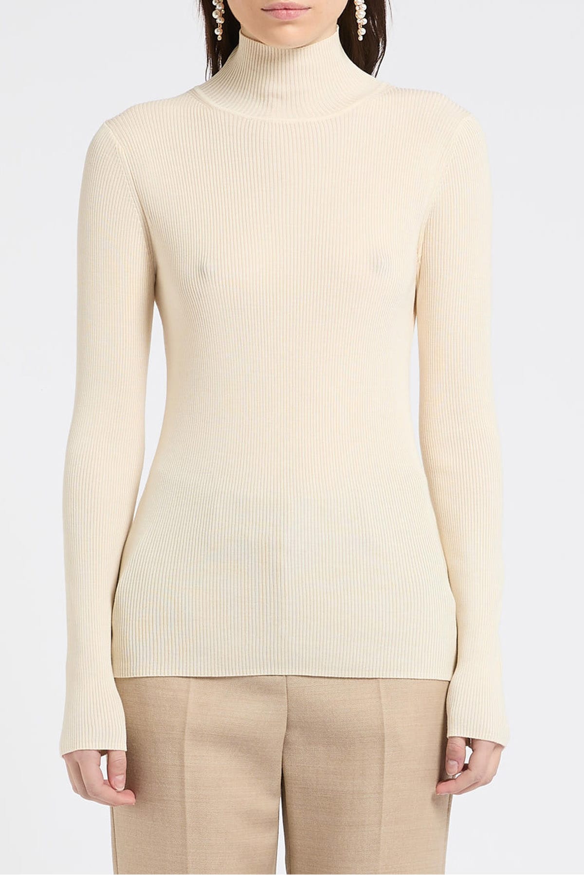 MARELLA MAGLIA-CANOTTIERA-TOP  BIANCO / XXS Maglia in filato di lana donna Marella Mlleresia