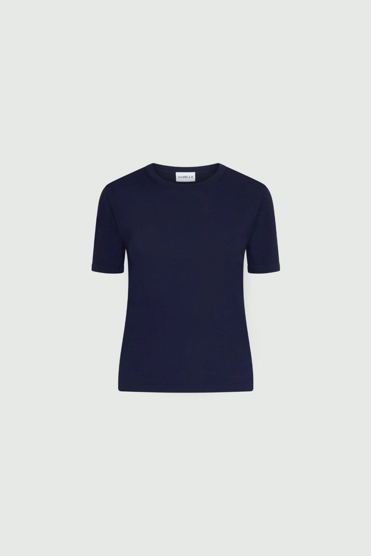 MARELLA MAGLIA-CANOTTIERA-TOP  BLU NAVY / XXS T-Shirt in maglia donna Marella Lawia2