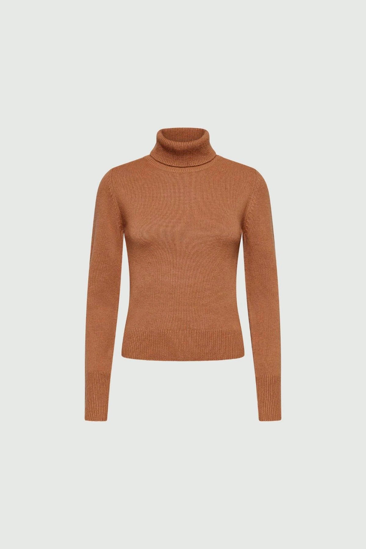 MARELLA MAGLIA-CANOTTIERA-TOP  CAMMELLO / XXS Maglia Misto Cashmere Marella Donata