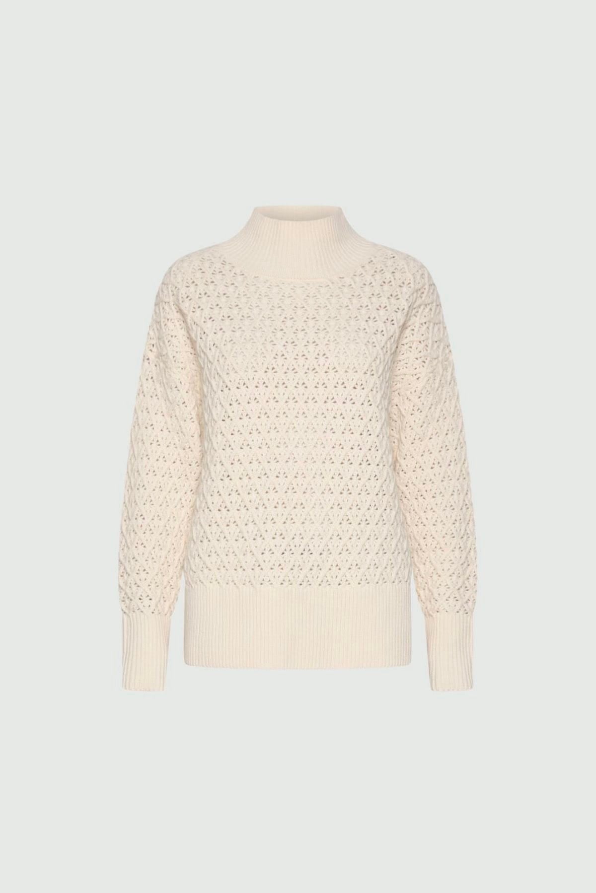 MARELLA MAGLIA-CANOTTIERA-TOP  CREMA UNITO / XXS Maglia in lana donna Marella Mlslepre