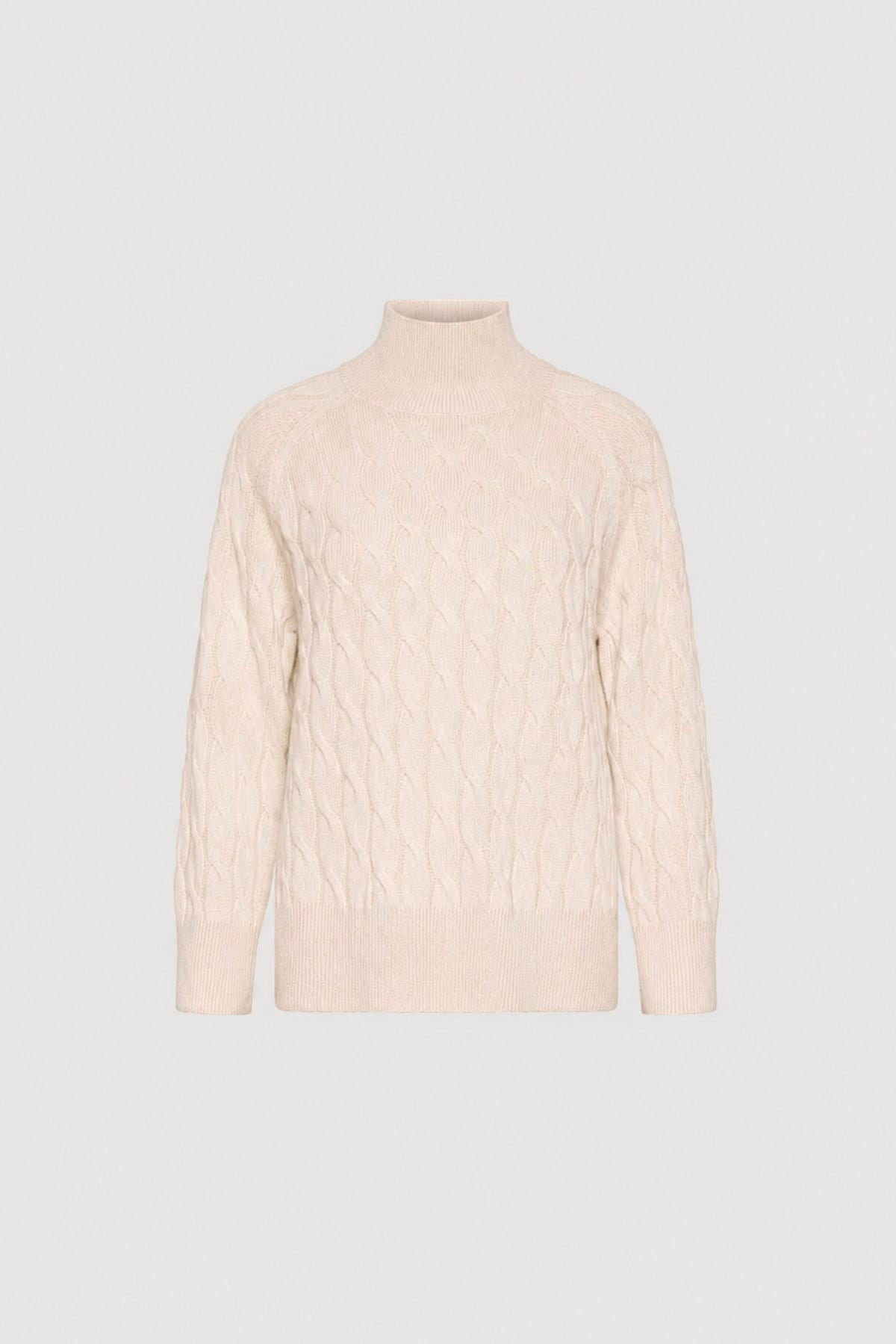 MARELLA MAGLIA-CANOTTIERA-TOP  CREMA / XXS Maglia in lana e cashmere collo alto donna Marella Mlsgattoni