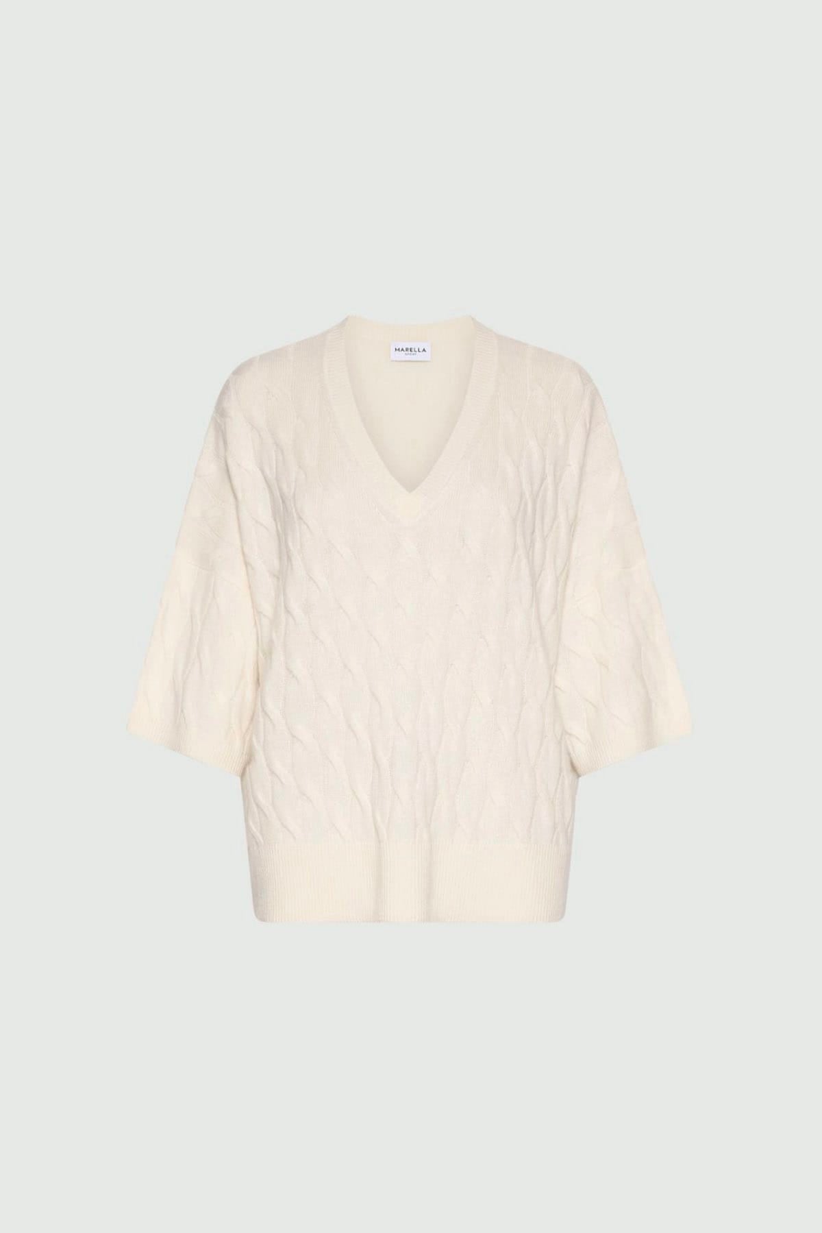 MARELLA MAGLIA-CANOTTIERA-TOP  CREMA / XXS Maglia over donna crema Marella Mlsvespa